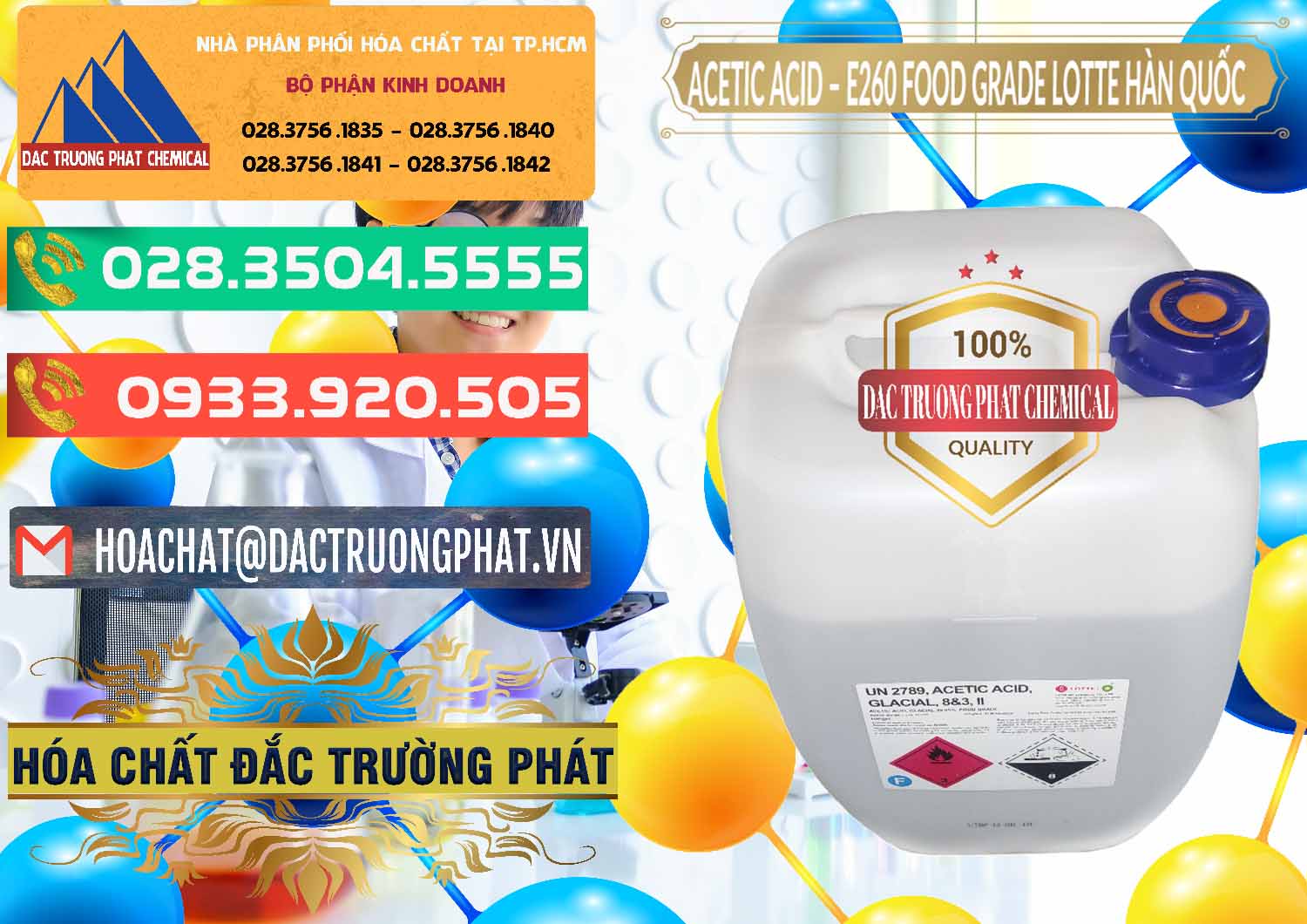 Công ty nhập khẩu - bán Acetic Acid – Axit Acetic E260 Food Grade Hàn Quốc Lotte Korea - 0003 - Đơn vị chuyên phân phối và nhập khẩu hóa chất tại TP.HCM - congtyhoachat.com.vn