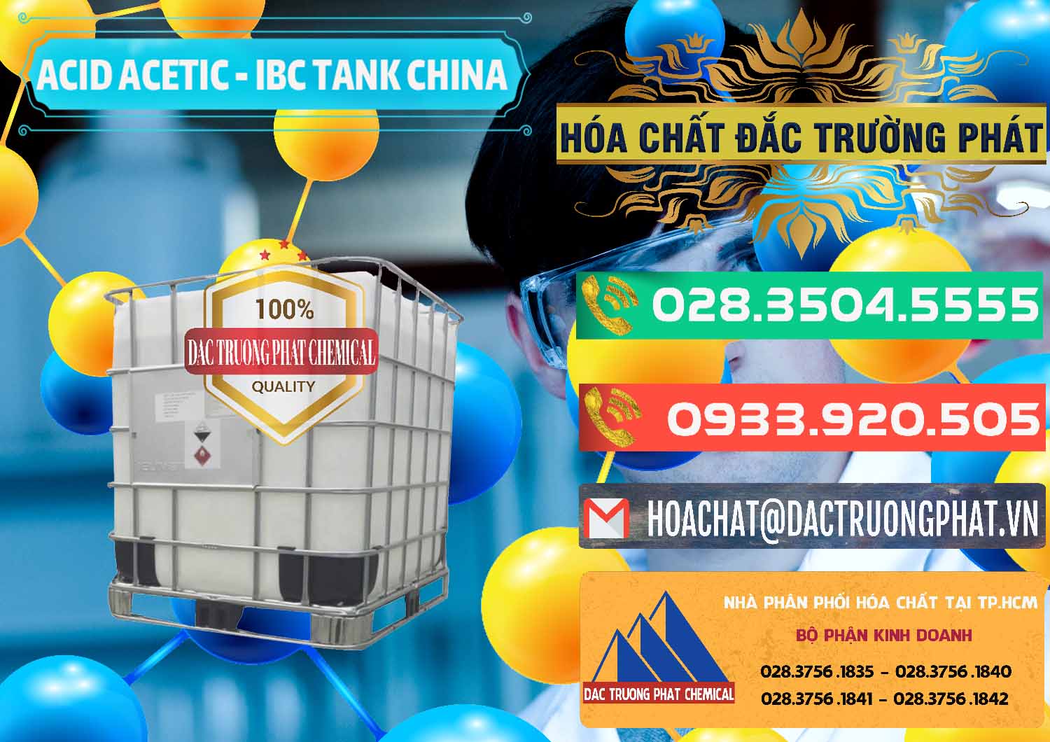 Nơi bán ( cung ứng ) Acetic Acid – Axit Acetic Tank Bồn IBC Trung Quốc China - 0443 - Công ty phân phối và cung ứng hóa chất tại TP.HCM - congtyhoachat.com.vn