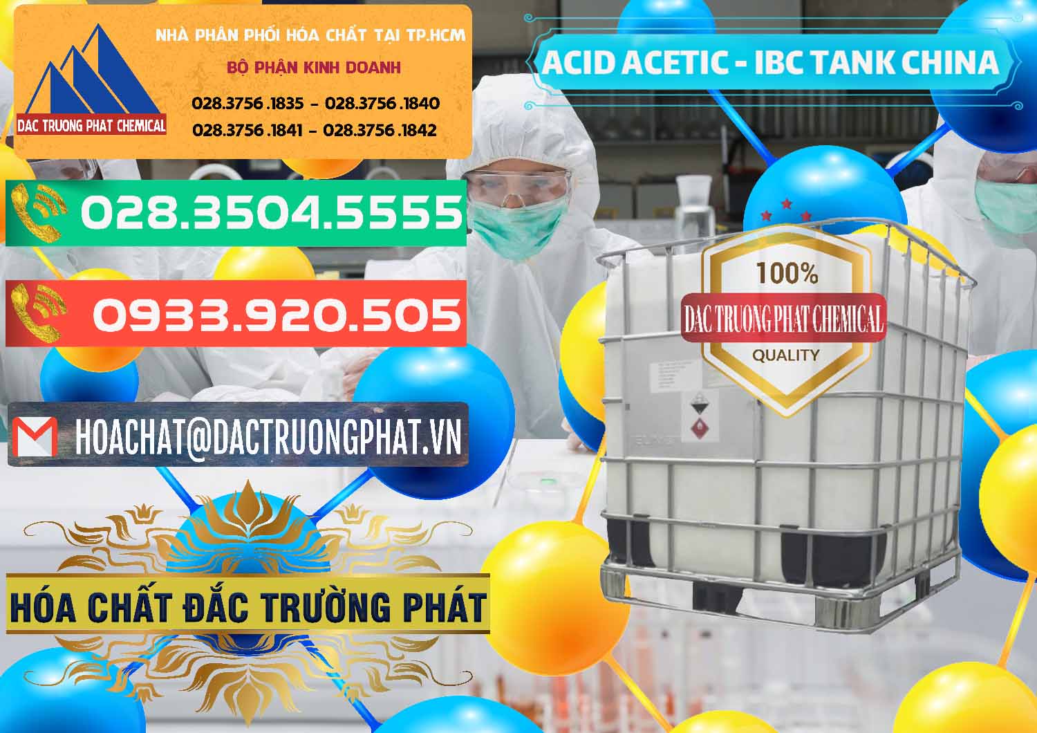 Nơi bán & cung cấp Acetic Acid – Axit Acetic Tank Bồn IBC Trung Quốc China - 0443 - Chuyên cung cấp ( nhập khẩu ) hóa chất tại TP.HCM - congtyhoachat.com.vn