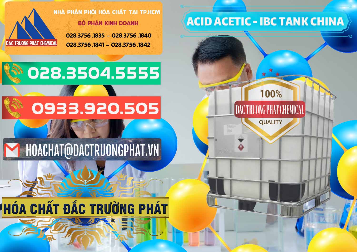 Cung ứng & bán Acetic Acid – Axit Acetic Tank Bồn IBC Trung Quốc China - 0443 - Nhà phân phối _ bán hóa chất tại TP.HCM - congtyhoachat.com.vn