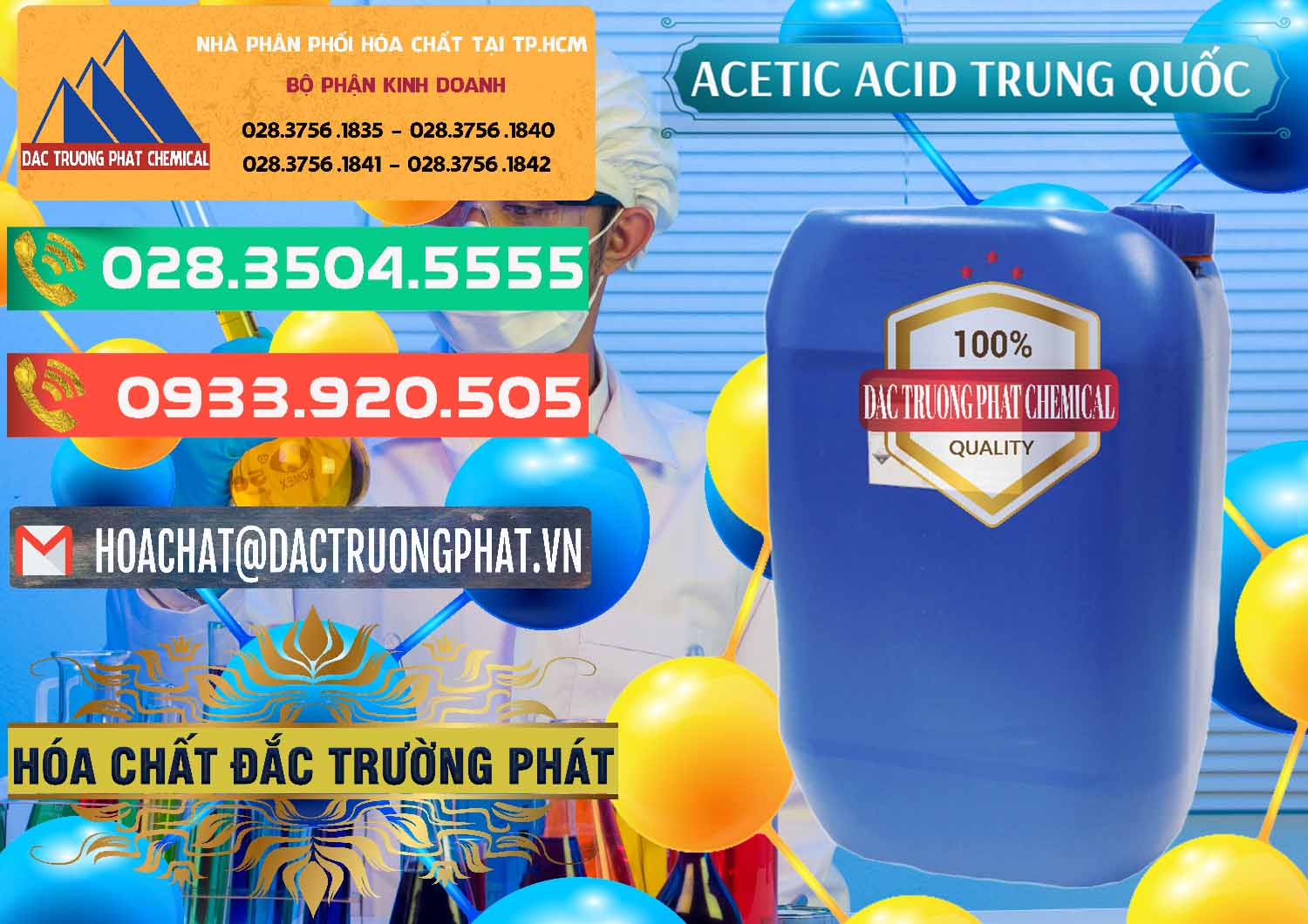 Chuyên cung ứng & bán Acetic Acid – Axit Acetic Trung Quốc China - 0358 - Nơi chuyên phân phối & bán hóa chất tại TP.HCM - congtyhoachat.com.vn