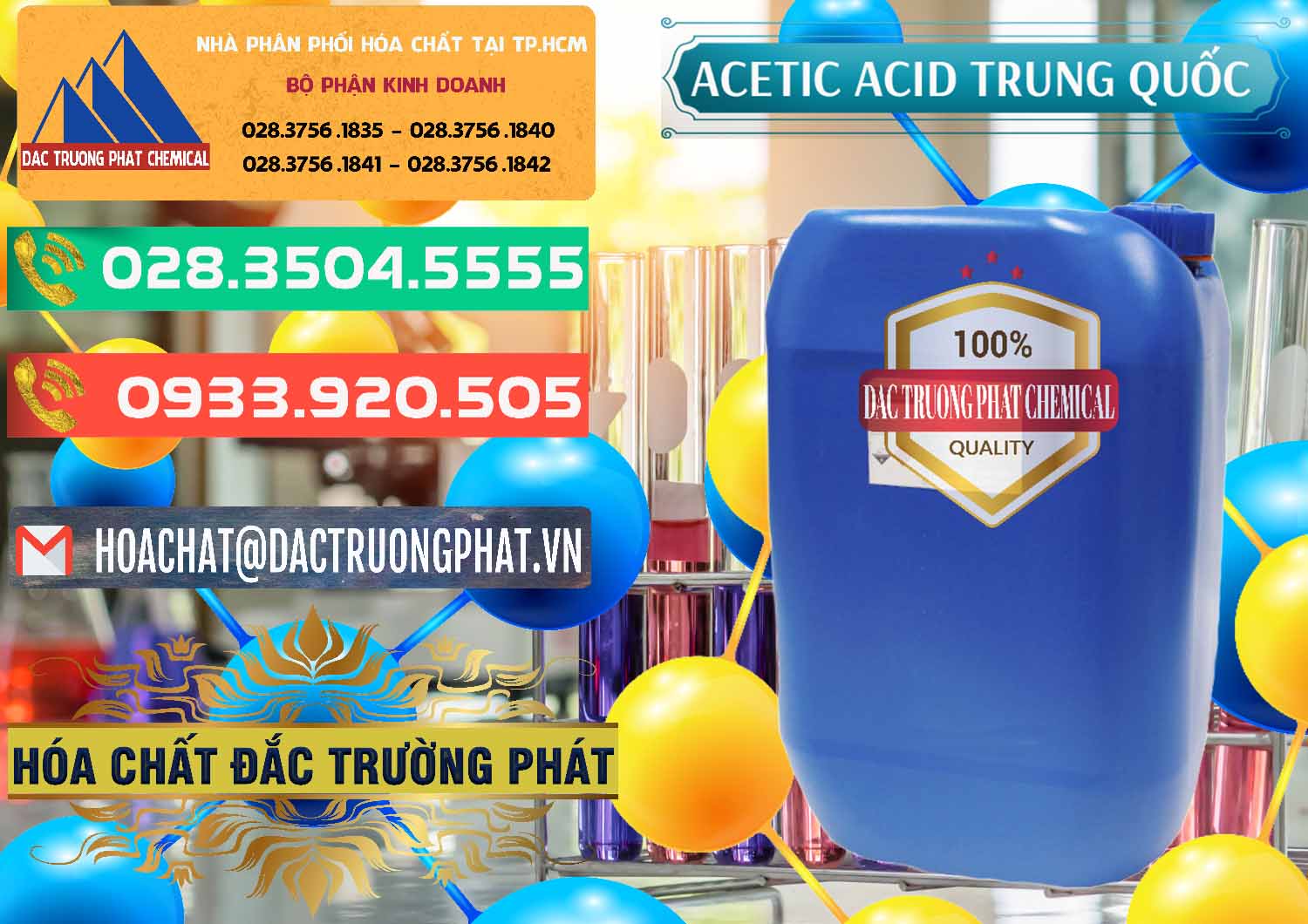 Nơi chuyên cung ứng & bán Acetic Acid – Axit Acetic Trung Quốc China - 0358 - Công ty nhập khẩu & cung cấp hóa chất tại TP.HCM - congtyhoachat.com.vn