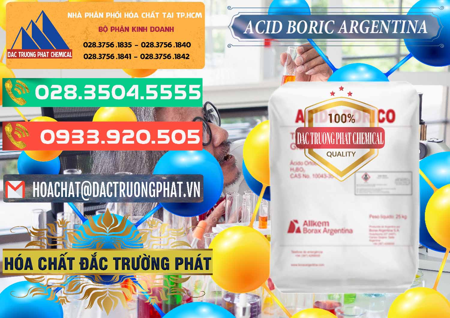 Cty chuyên bán & phân phối Acid Boric – Axit Boric H3BO3 99% Allkem Argentina - 0448 - Cty nhập khẩu _ cung cấp hóa chất tại TP.HCM - congtyhoachat.com.vn