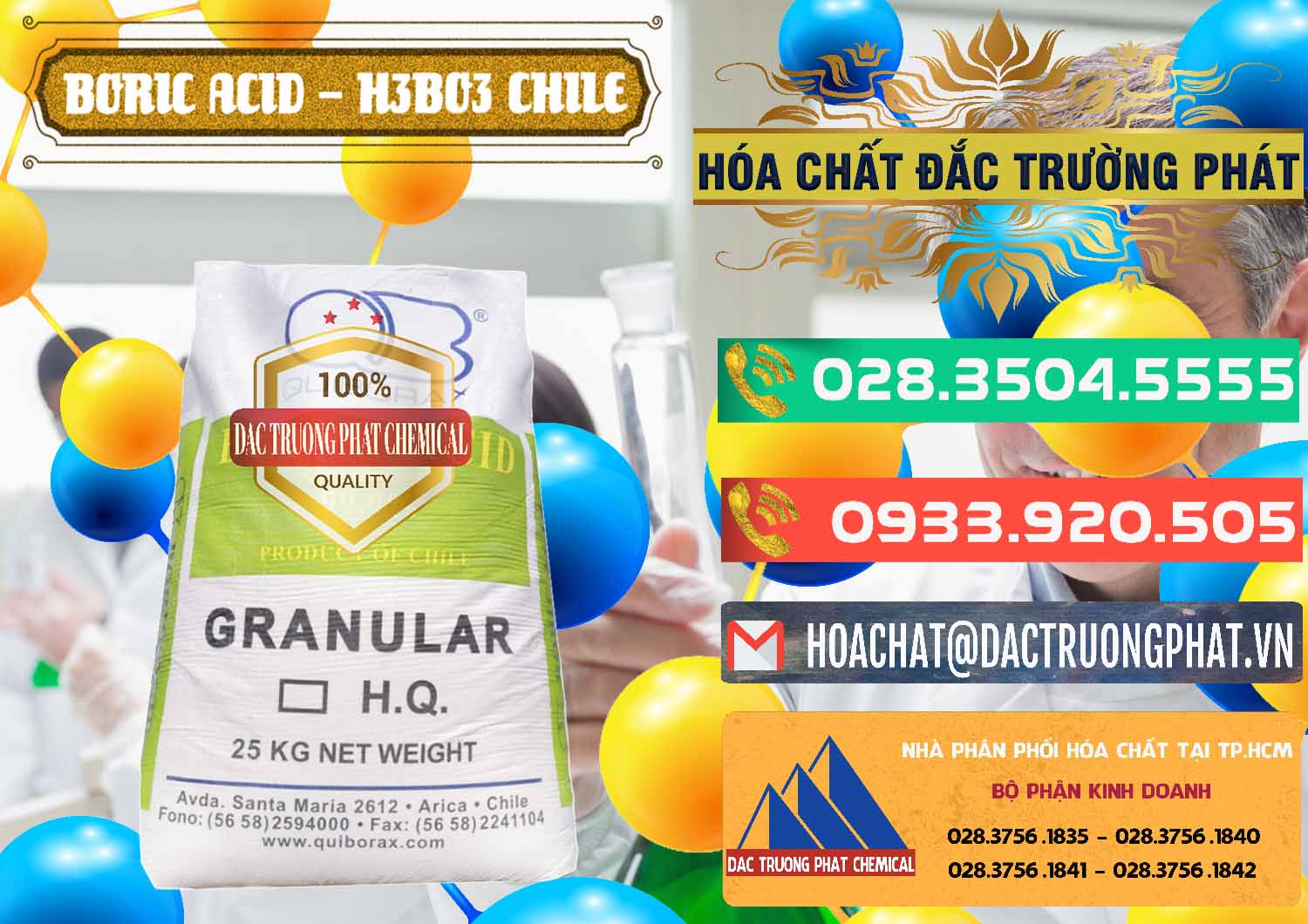 Cty bán & cung ứng Acid Boric – Axit Boric H3BO3 99% Quiborax Chile - 0281 - Nhà cung ứng ( phân phối ) hóa chất tại TP.HCM - congtyhoachat.com.vn