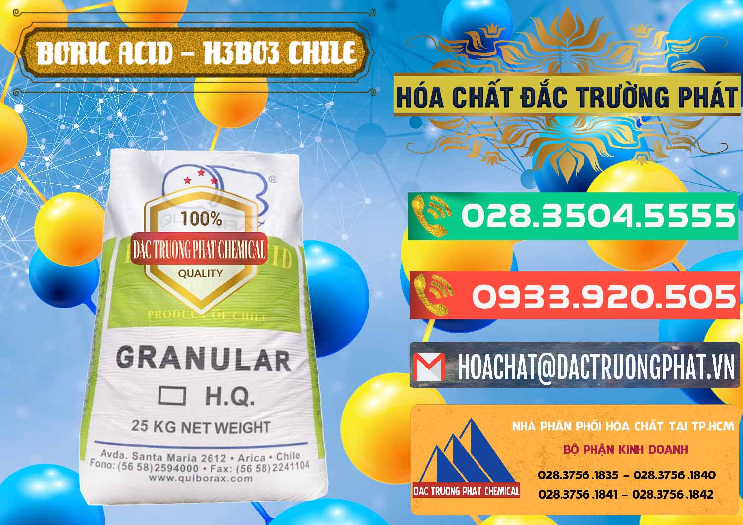 Công ty cung ứng - bán Acid Boric – Axit Boric H3BO3 99% Quiborax Chile - 0281 - Cty chuyên cung ứng ( phân phối ) hóa chất tại TP.HCM - congtyhoachat.com.vn
