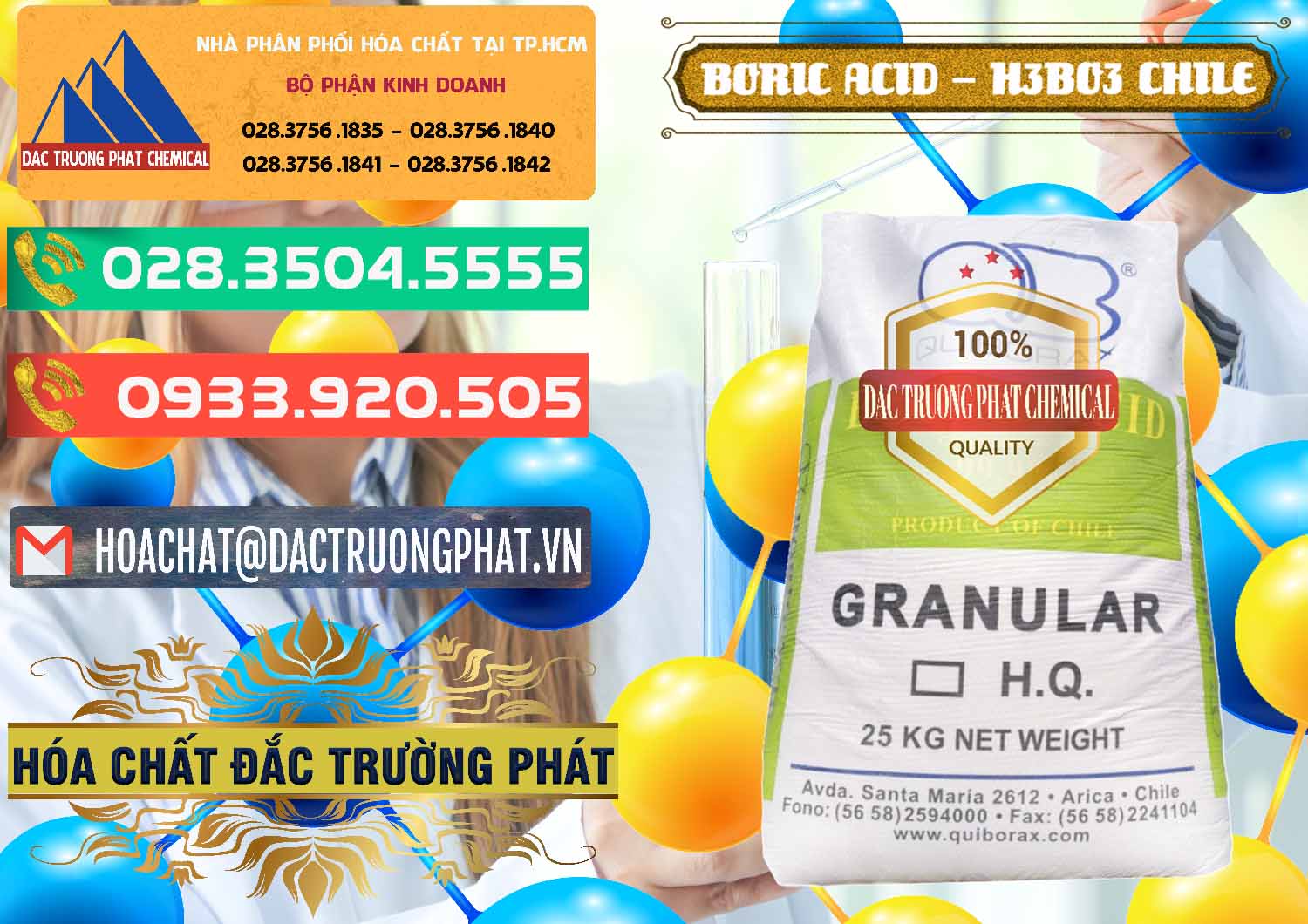 Công ty bán _ cung cấp Acid Boric – Axit Boric H3BO3 99% Quiborax Chile - 0281 - Công ty cung cấp và phân phối hóa chất tại TP.HCM - congtyhoachat.com.vn