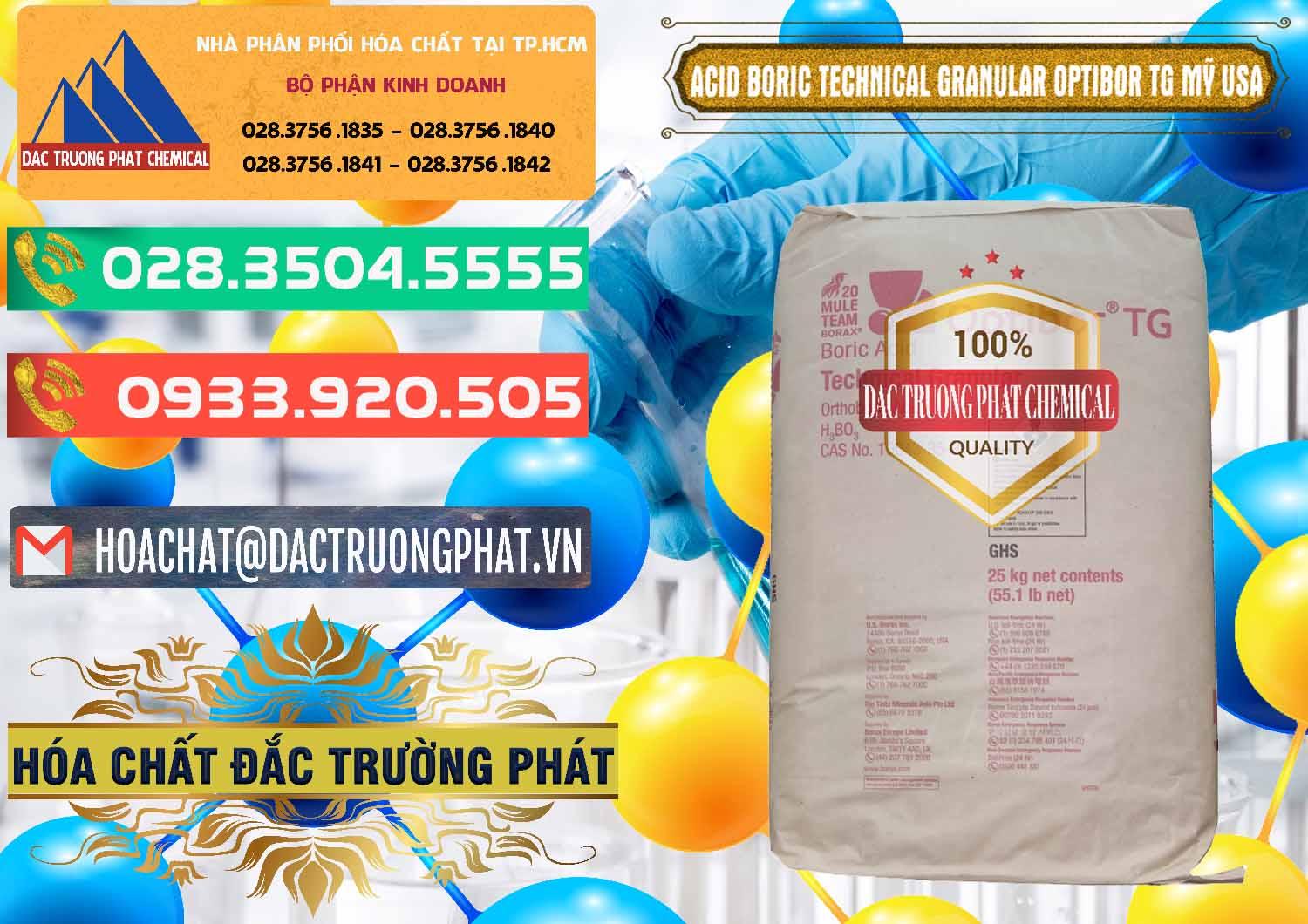 Đơn vị bán & cung ứng Acid Boric – Axit Boric H3BO3 99% New 2021 Mỹ USA OPTIBOR® TG - 0226 - Công ty kinh doanh - cung cấp hóa chất tại TP.HCM - congtyhoachat.com.vn