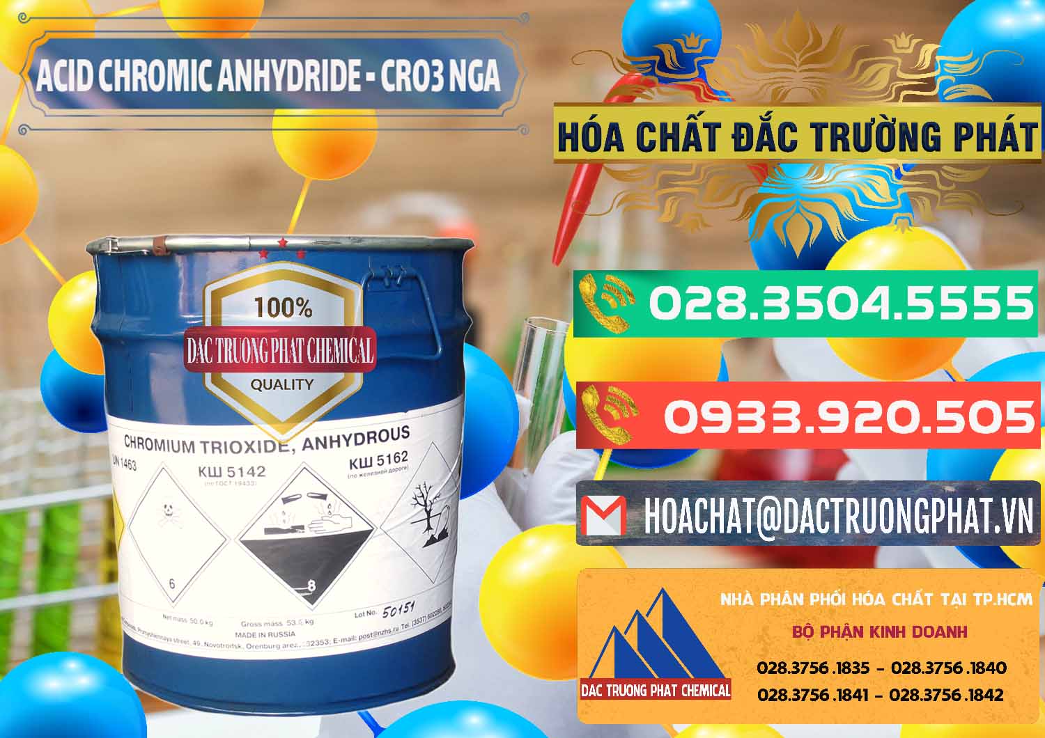 Nơi chuyên cung cấp ( bán ) Acid Chromic Anhydride - Cromic CRO3 Nga Russia - 0006 - Cty cung ứng và phân phối hóa chất tại TP.HCM - congtyhoachat.com.vn