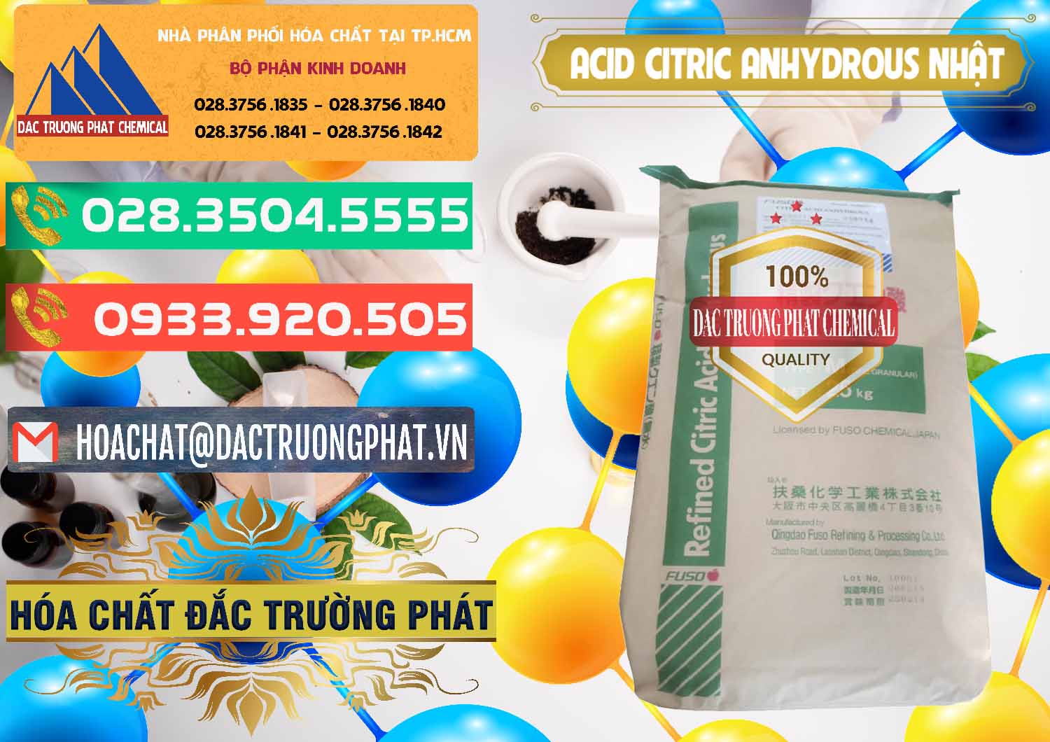 Nhập khẩu và bán Acid Citric - Axit Citric Anhydrous FUSO Nhật Japan - 0439 - Chuyên phân phối _ nhập khẩu hóa chất tại TP.HCM - congtyhoachat.com.vn