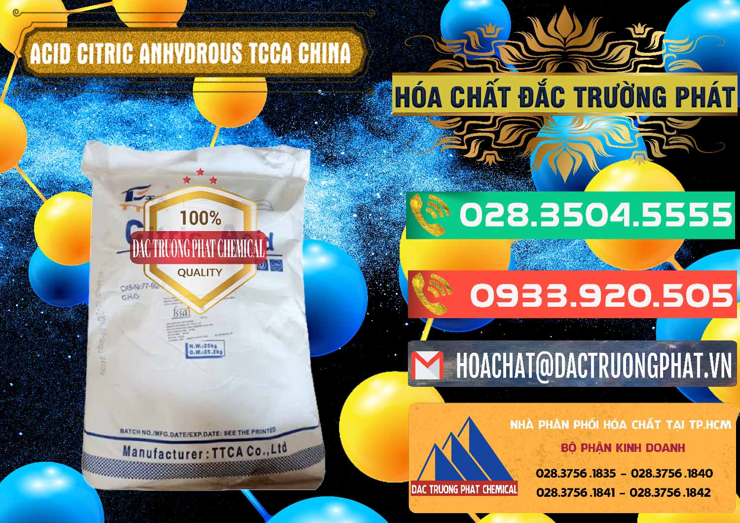 Đơn vị chuyên bán _ phân phối Acid Citric - Axit Citric Anhydrous TCCA Trung Quốc China - 0442 - Cty cung ứng & phân phối hóa chất tại TP.HCM - congtyhoachat.com.vn