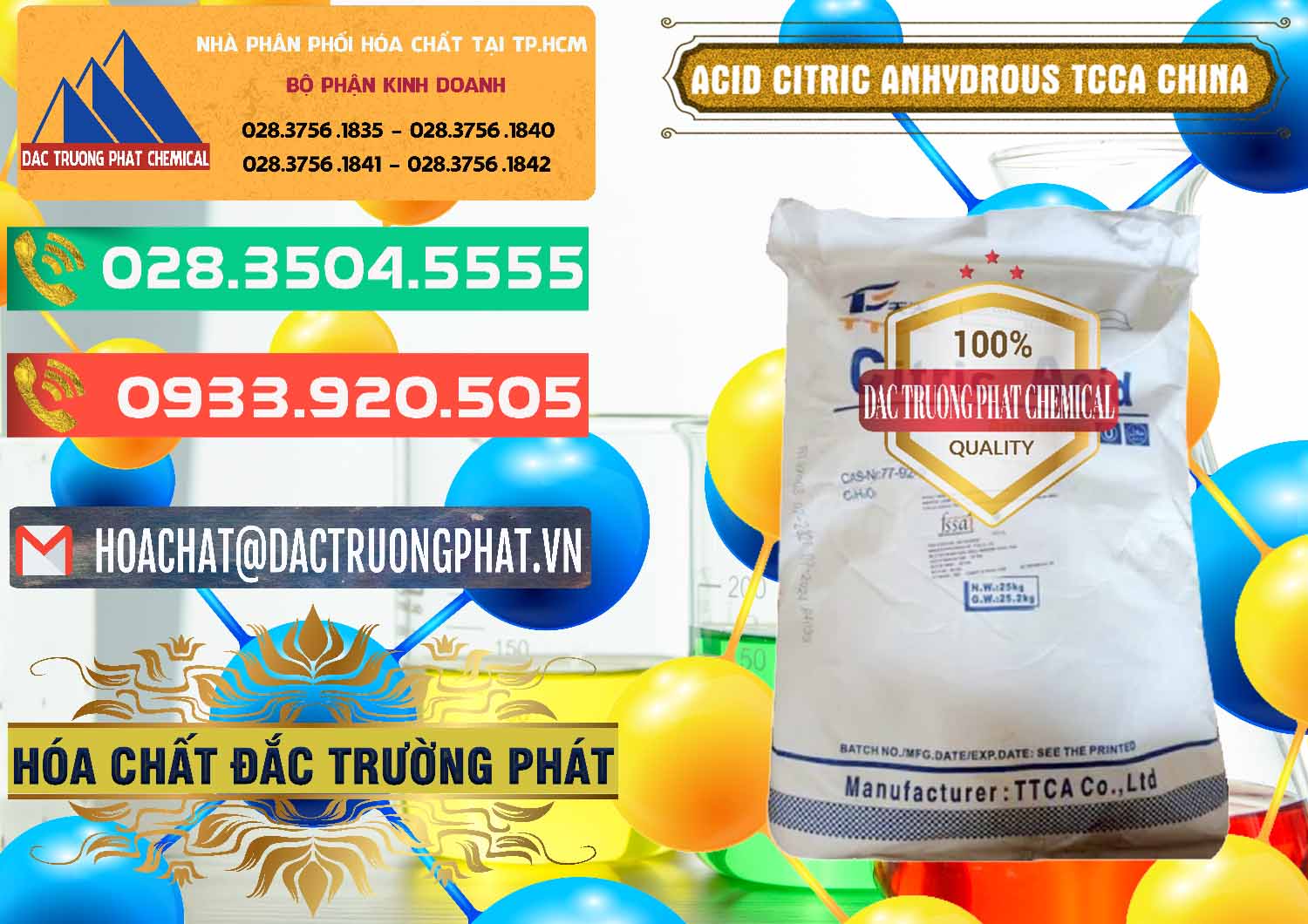 Công ty chuyên bán và cung ứng Acid Citric - Axit Citric Anhydrous TCCA Trung Quốc China - 0442 - Cty chuyên phân phối - kinh doanh hóa chất tại TP.HCM - congtyhoachat.com.vn