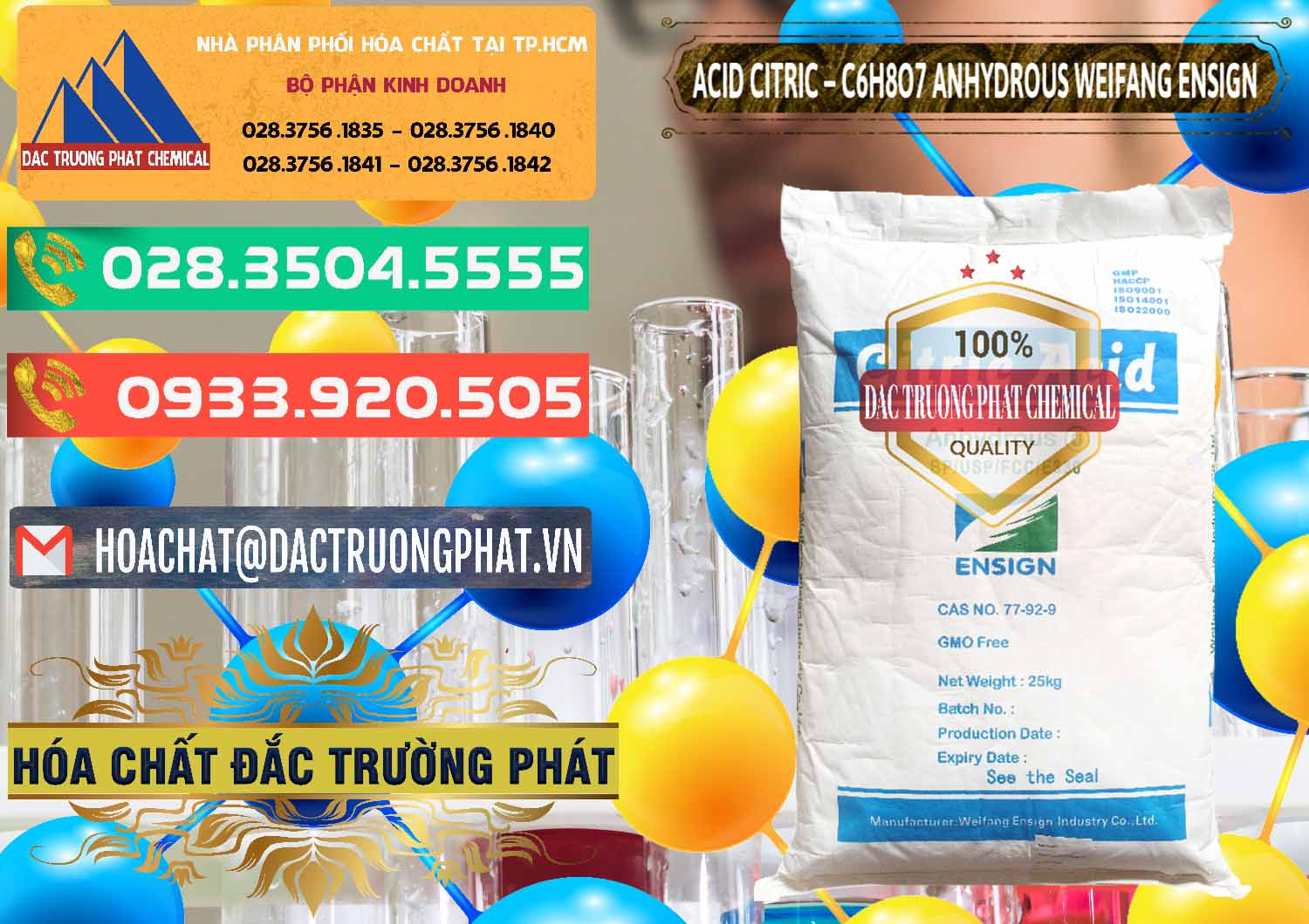 Đơn vị chuyên cung cấp & bán Acid Citric - Axit Citric Khan Anhydrous Weifang Trung Quốc China - 0008 - Cty nhập khẩu _ cung cấp hóa chất tại TP.HCM - congtyhoachat.com.vn