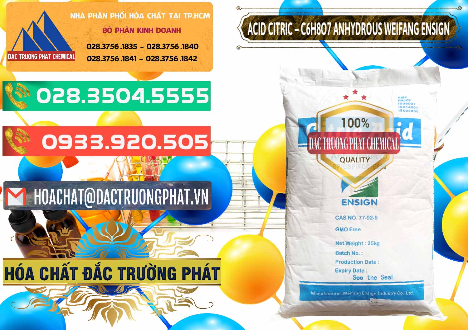 Kinh doanh ( bán ) Acid Citric - Axit Citric Khan Anhydrous Weifang Trung Quốc China - 0008 - Công ty chuyên kinh doanh ( phân phối ) hóa chất tại TP.HCM - congtyhoachat.com.vn
