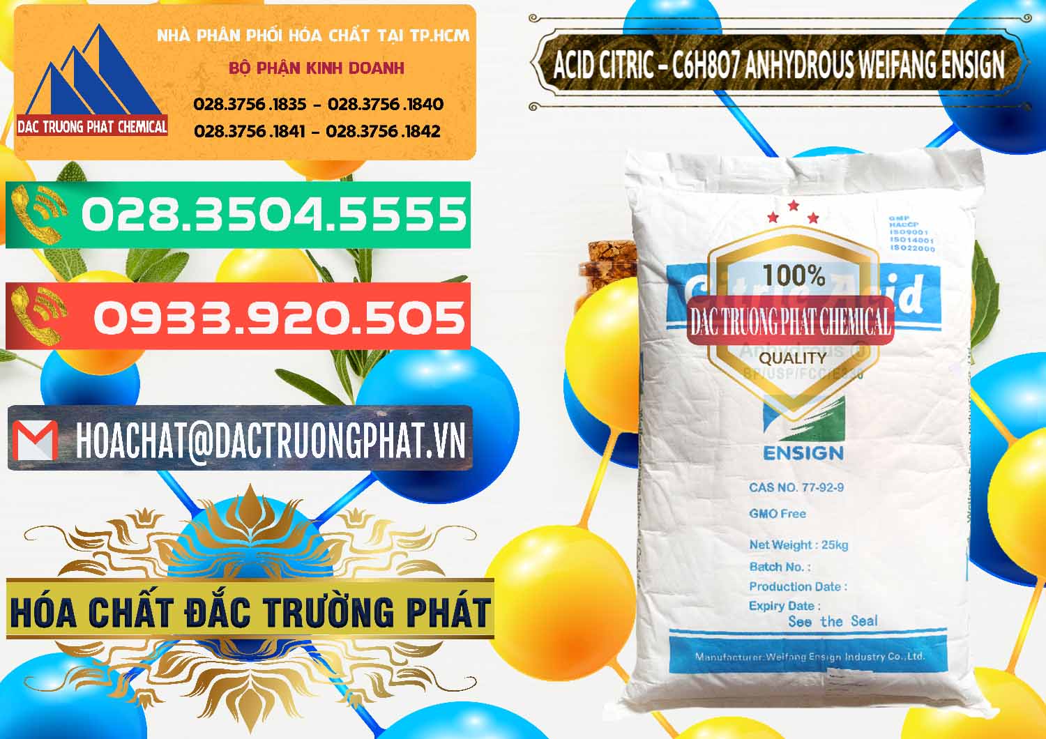 Công ty chuyên bán và cung ứng Acid Citric - Axit Citric Khan Anhydrous Weifang Trung Quốc China - 0008 - Nhà nhập khẩu & cung cấp hóa chất tại TP.HCM - congtyhoachat.com.vn