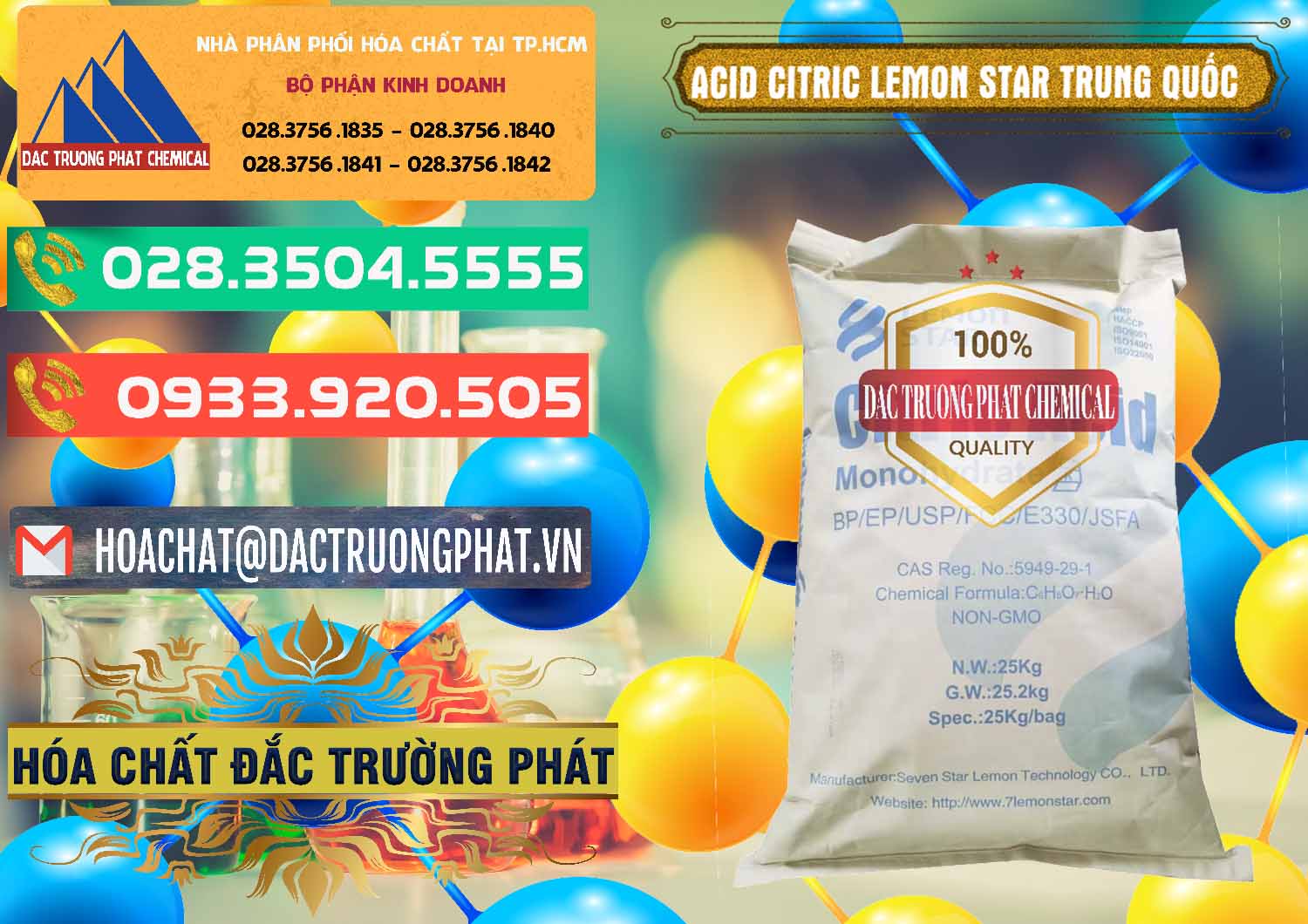 Nơi nhập khẩu & bán Acid Citric - Axit Citric BP/EP/USP/FCC/E330 Lemon Star Trung Quốc China - 0286 - Cty chuyên cung cấp & nhập khẩu hóa chất tại TP.HCM - congtyhoachat.com.vn