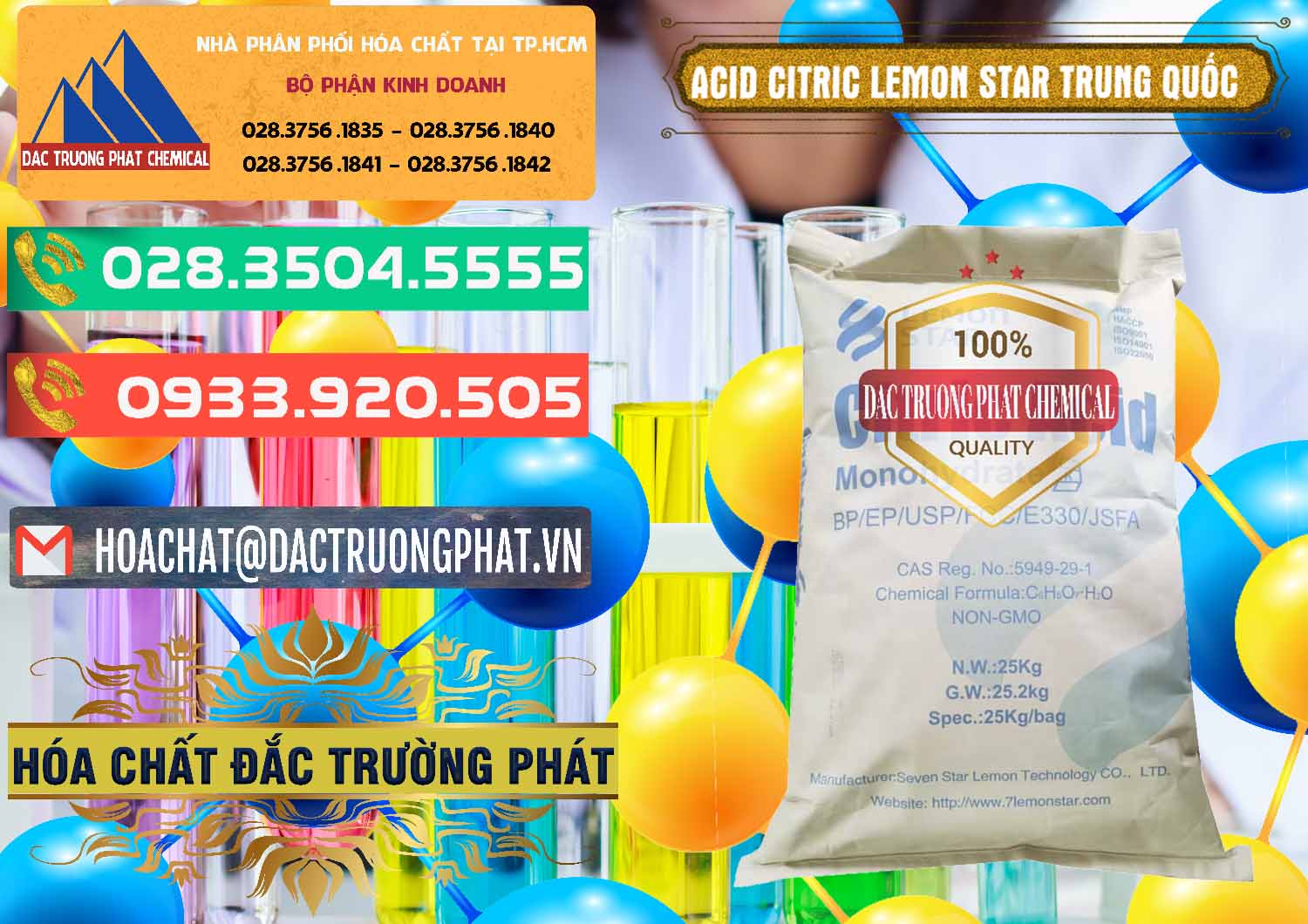 Cty chuyên bán & cung ứng Acid Citric - Axit Citric BP/EP/USP/FCC/E330 Lemon Star Trung Quốc China - 0286 - Cty kinh doanh _ cung cấp hóa chất tại TP.HCM - congtyhoachat.com.vn