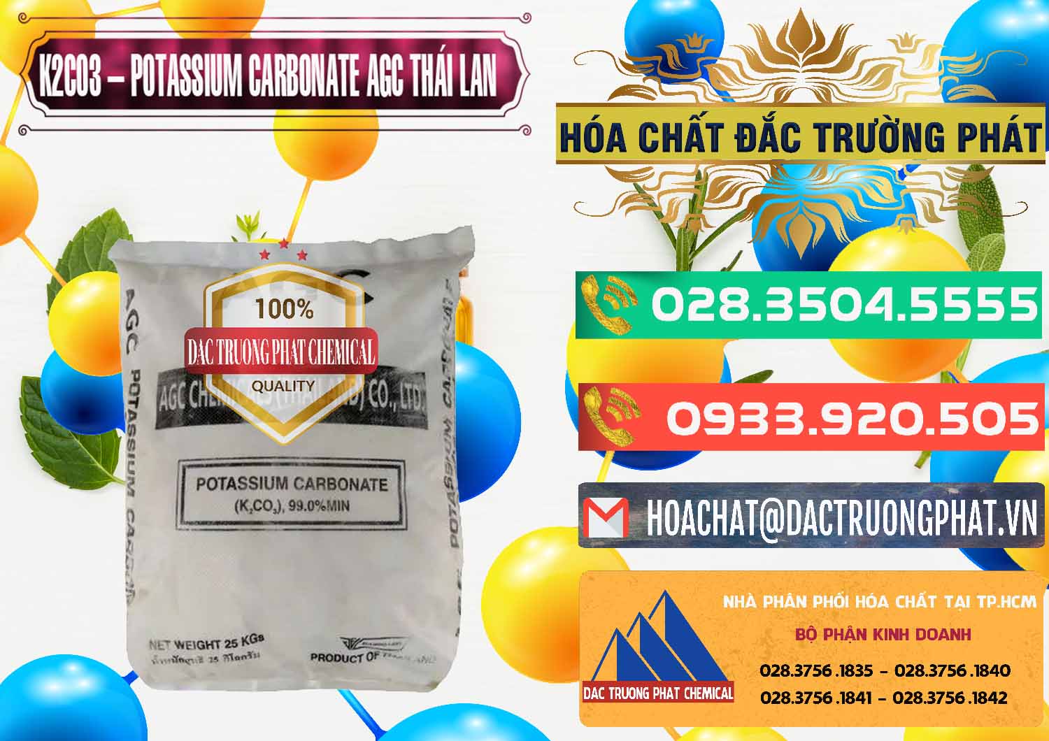 Đơn vị nhập khẩu & bán K2Co3 – Potassium Carbonate AGC Thái Lan Thailand - 0471 - Đơn vị chuyên bán ( cung cấp ) hóa chất tại TP.HCM - congtyhoachat.com.vn