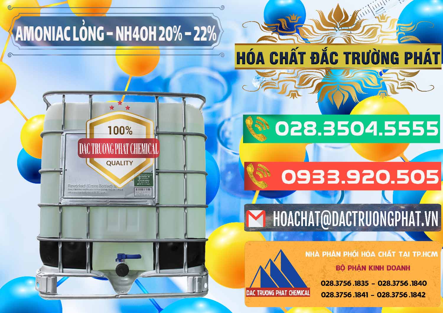 Chuyên phân phối _ cung ứng Amoniac Lỏng – NH4OH 20% – 22% Việt Nam - 0185 - Cung cấp - phân phối hóa chất tại TP.HCM - congtyhoachat.com.vn