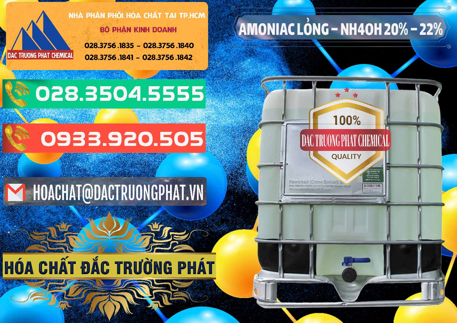 Cty chuyên kinh doanh - phân phối Amoniac Lỏng – NH4OH 20% – 22% Việt Nam - 0185 - Chuyên cung ứng ( phân phối ) hóa chất tại TP.HCM - congtyhoachat.com.vn