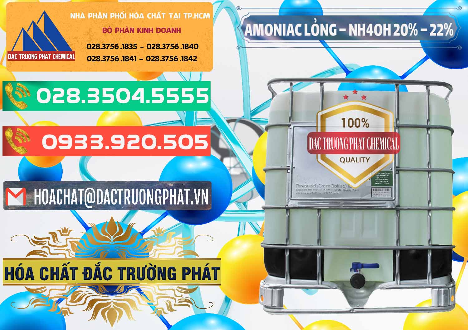 Đơn vị phân phối ( bán ) Amoniac Lỏng – NH4OH 20% – 22% Việt Nam - 0185 - Nơi chuyên cung cấp - kinh doanh hóa chất tại TP.HCM - congtyhoachat.com.vn