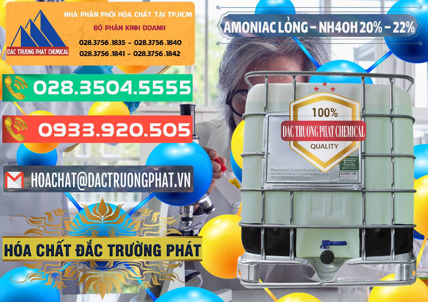 Nhà cung ứng và bán Amoniac Lỏng – NH4OH 20% – 22% Việt Nam - 0185 - Chuyên bán ( cung cấp ) hóa chất tại TP.HCM - congtyhoachat.com.vn