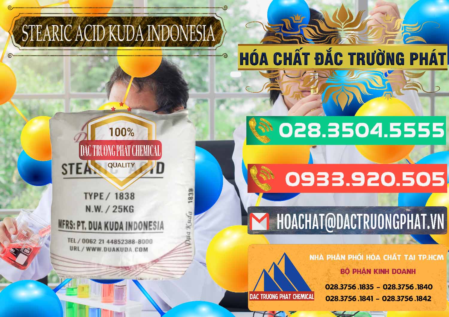 Nhà cung cấp và bán Axit Stearic - Stearic Acid Dua Kuda Indonesia - 0388 - Kinh doanh và phân phối hóa chất tại TP.HCM - congtyhoachat.com.vn