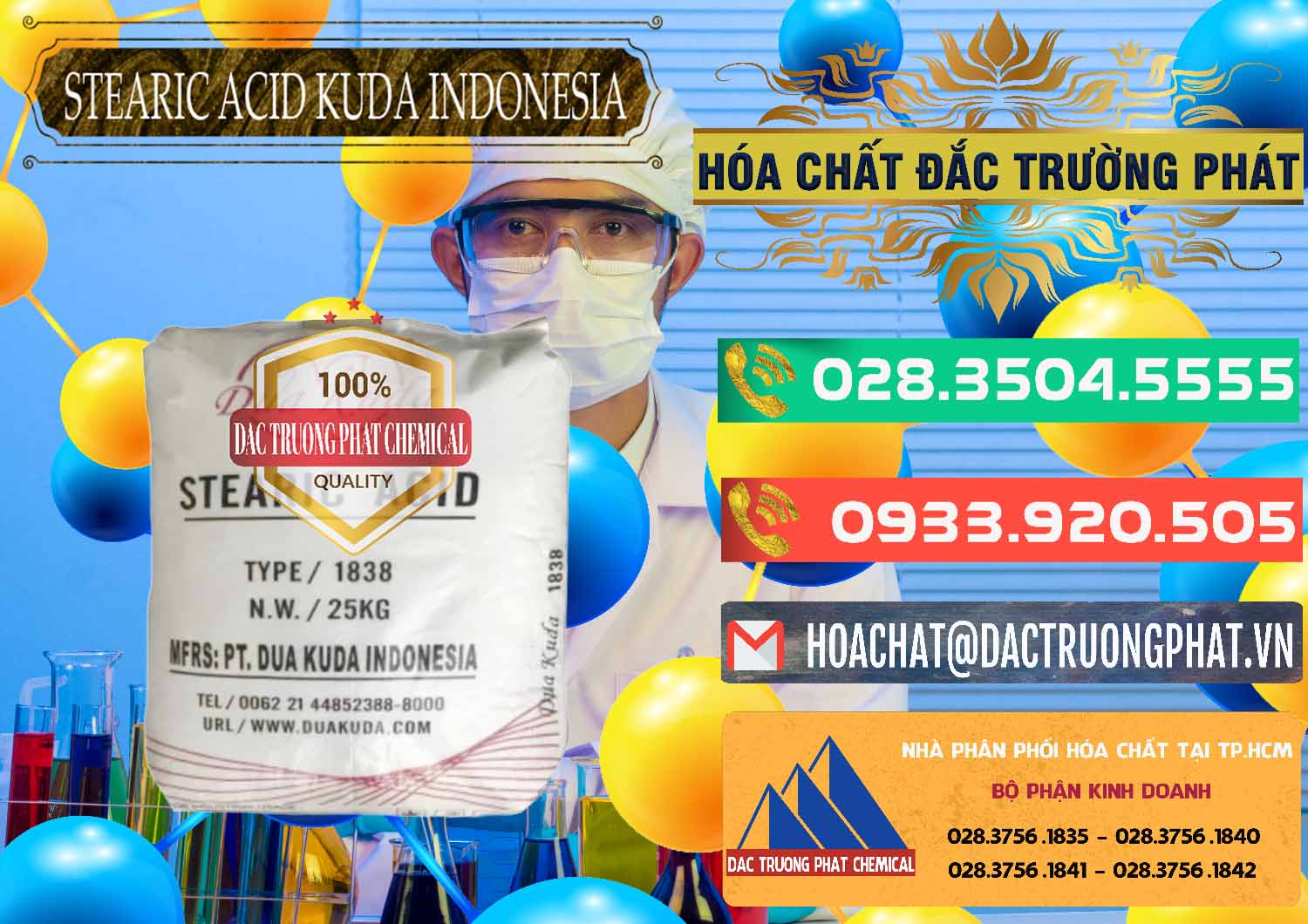 Đơn vị bán & phân phối Axit Stearic - Stearic Acid Dua Kuda Indonesia - 0388 - Nơi cung cấp - nhập khẩu hóa chất tại TP.HCM - congtyhoachat.com.vn