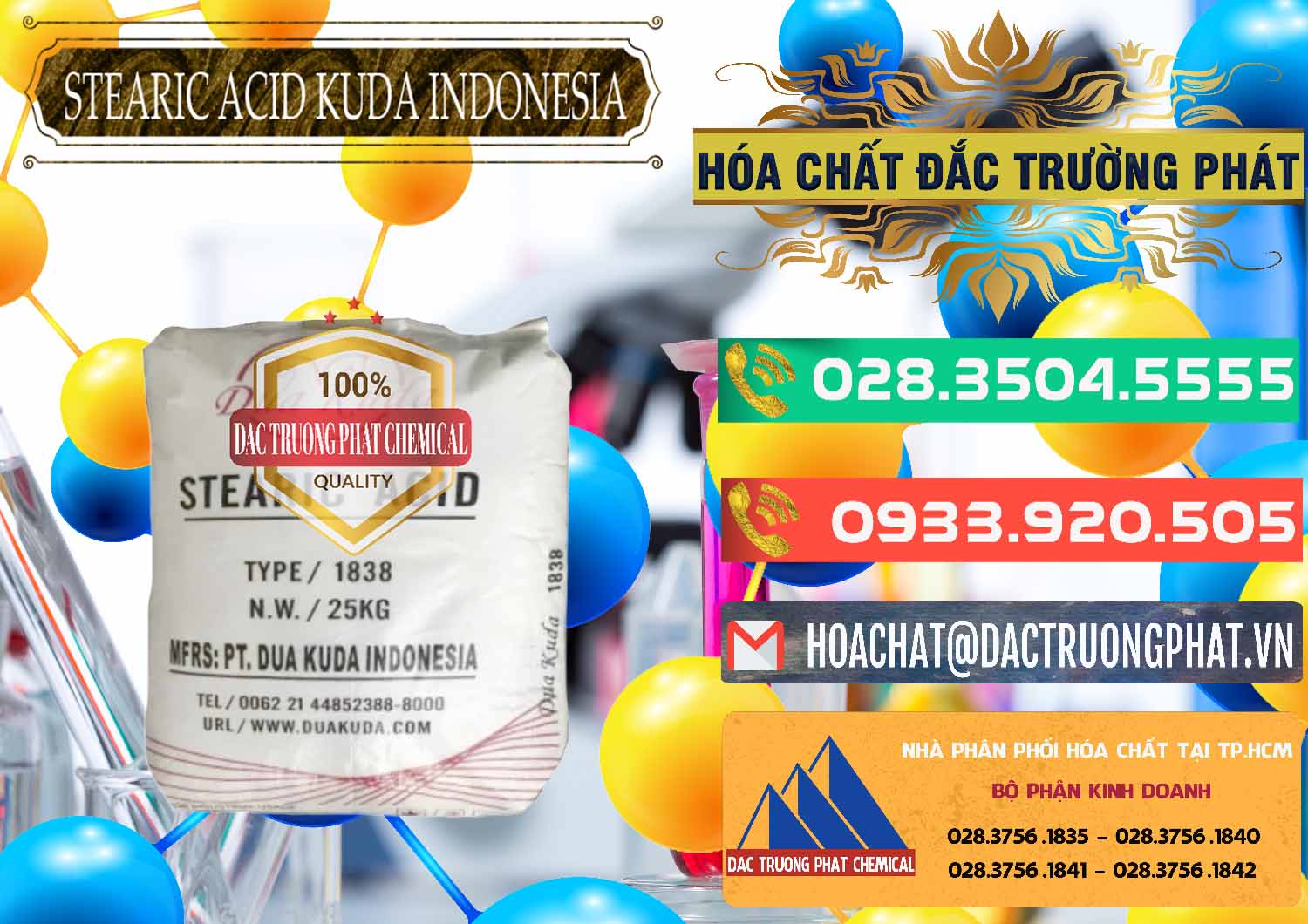 Nơi chuyên bán - phân phối Axit Stearic - Stearic Acid Dua Kuda Indonesia - 0388 - Cty chuyên bán _ phân phối hóa chất tại TP.HCM - congtyhoachat.com.vn