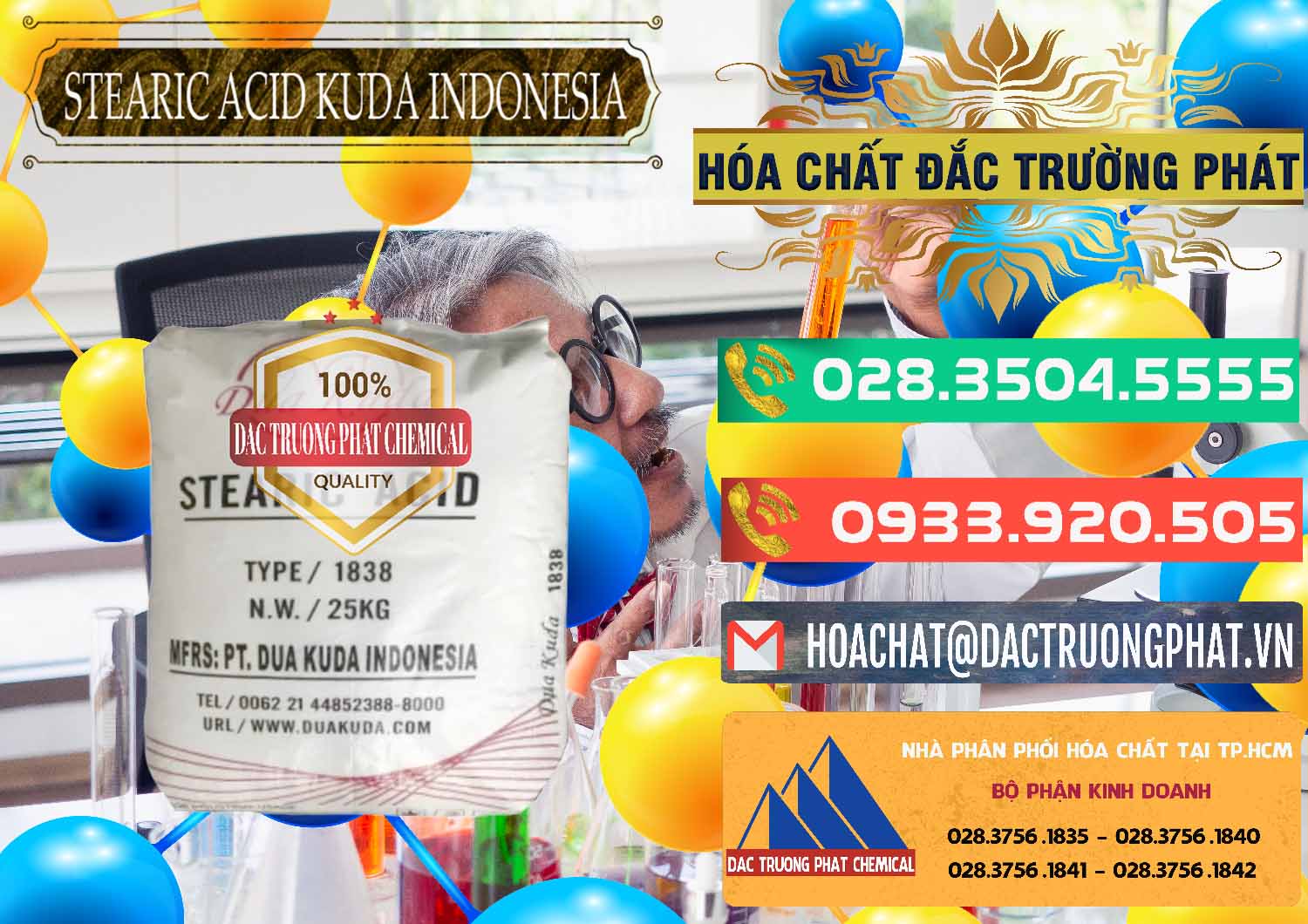 Cty chuyên bán ( cung ứng ) Axit Stearic - Stearic Acid Dua Kuda Indonesia - 0388 - Chuyên bán - phân phối hóa chất tại TP.HCM - congtyhoachat.com.vn