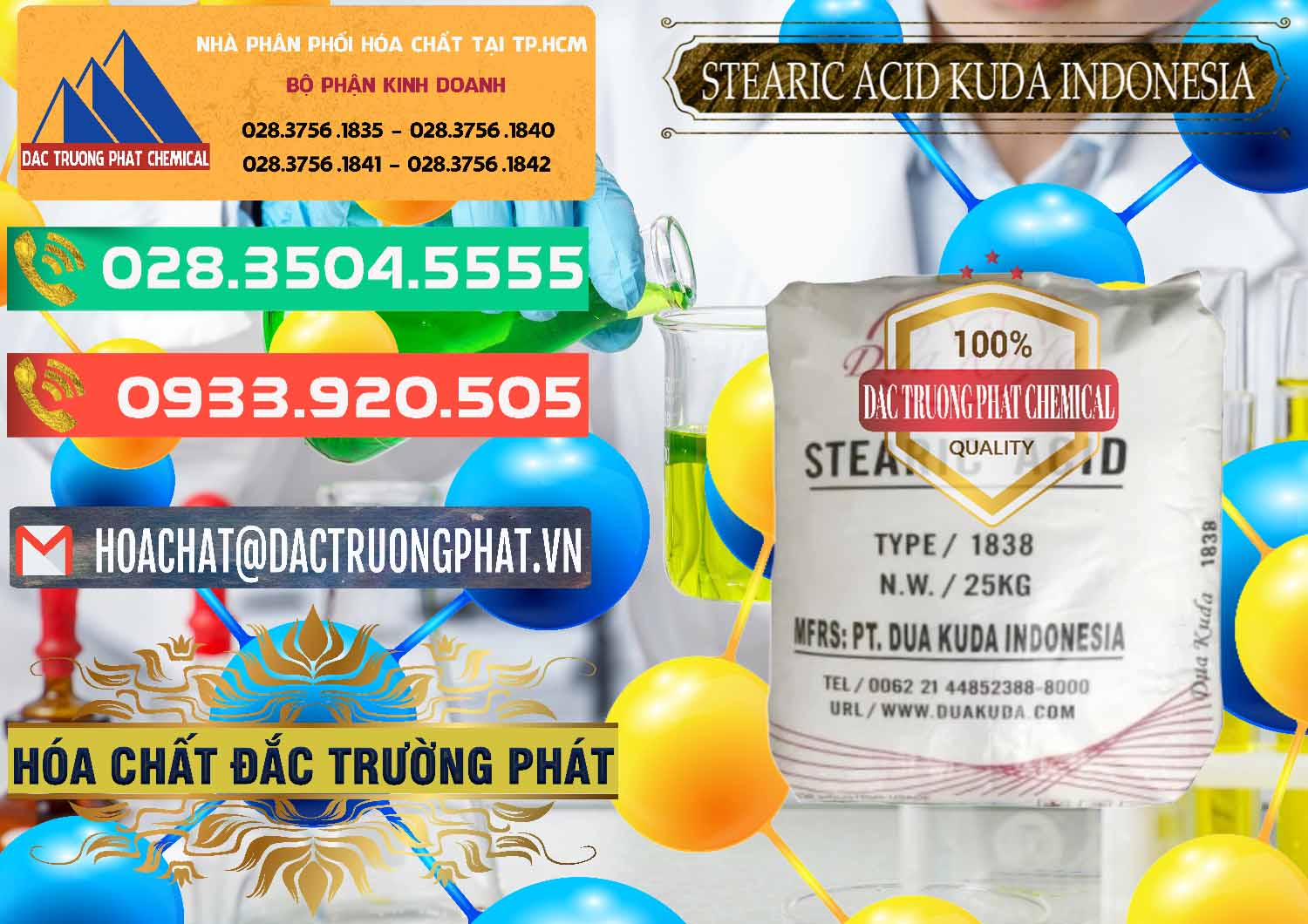 Nơi chuyên bán ( phân phối ) Axit Stearic - Stearic Acid Dua Kuda Indonesia - 0388 - Nhà phân phối _ cung ứng hóa chất tại TP.HCM - congtyhoachat.com.vn