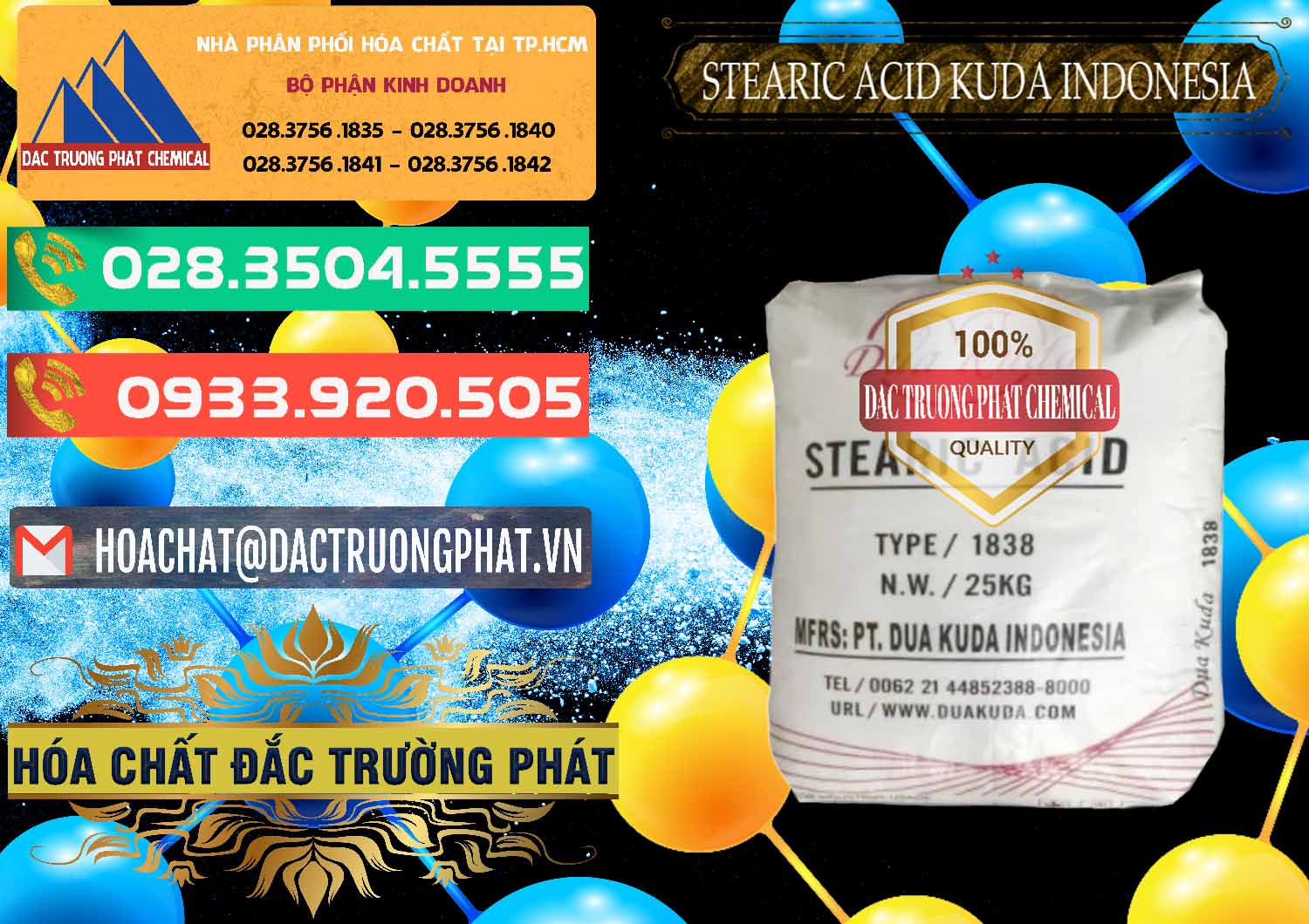 Chuyên bán _ cung ứng Axit Stearic - Stearic Acid Dua Kuda Indonesia - 0388 - Đơn vị bán và phân phối hóa chất tại TP.HCM - congtyhoachat.com.vn