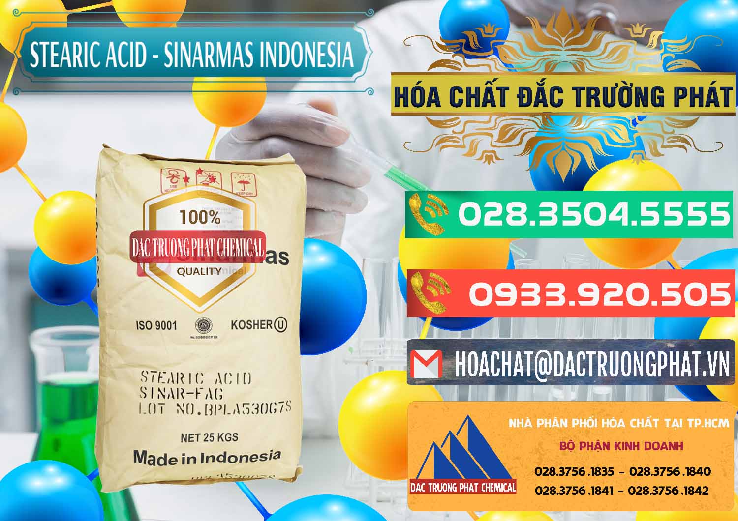 Đơn vị phân phối ( bán ) Axit Stearic - Stearic Acid Sinarmas Indonesia - 0389 - Nơi cung cấp ( kinh doanh ) hóa chất tại TP.HCM - congtyhoachat.com.vn