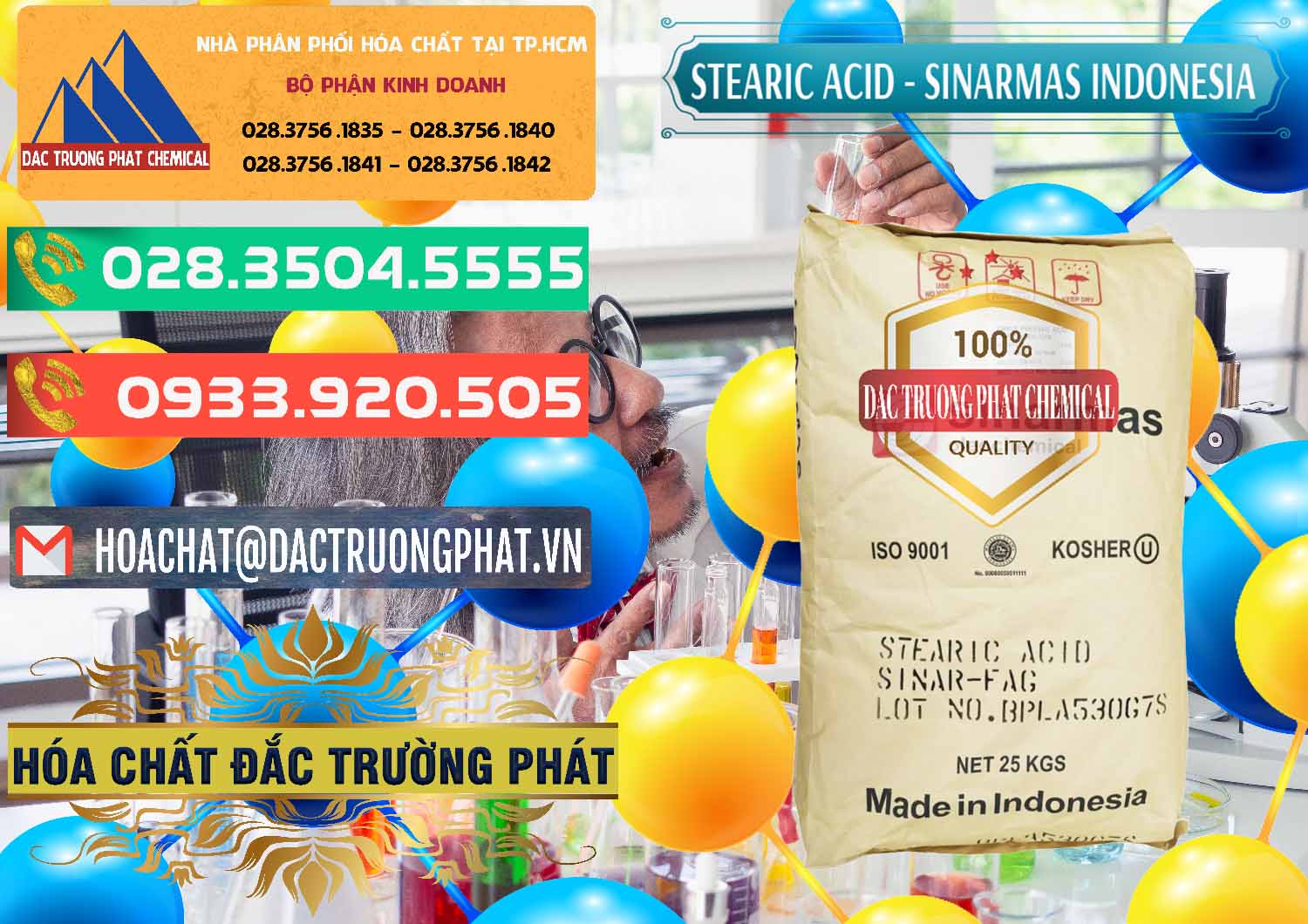 Nơi chuyên phân phối ( bán ) Axit Stearic - Stearic Acid Sinarmas Indonesia - 0389 - Nhà nhập khẩu - phân phối hóa chất tại TP.HCM - congtyhoachat.com.vn