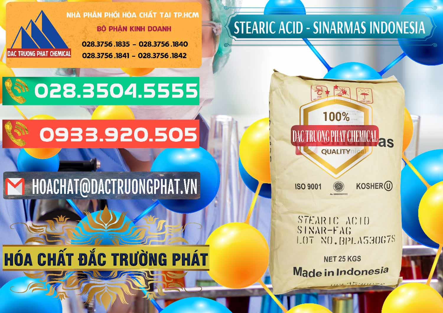 Công ty nhập khẩu _ bán Axit Stearic - Stearic Acid Sinarmas Indonesia - 0389 - Cty chuyên cung cấp ( bán ) hóa chất tại TP.HCM - congtyhoachat.com.vn