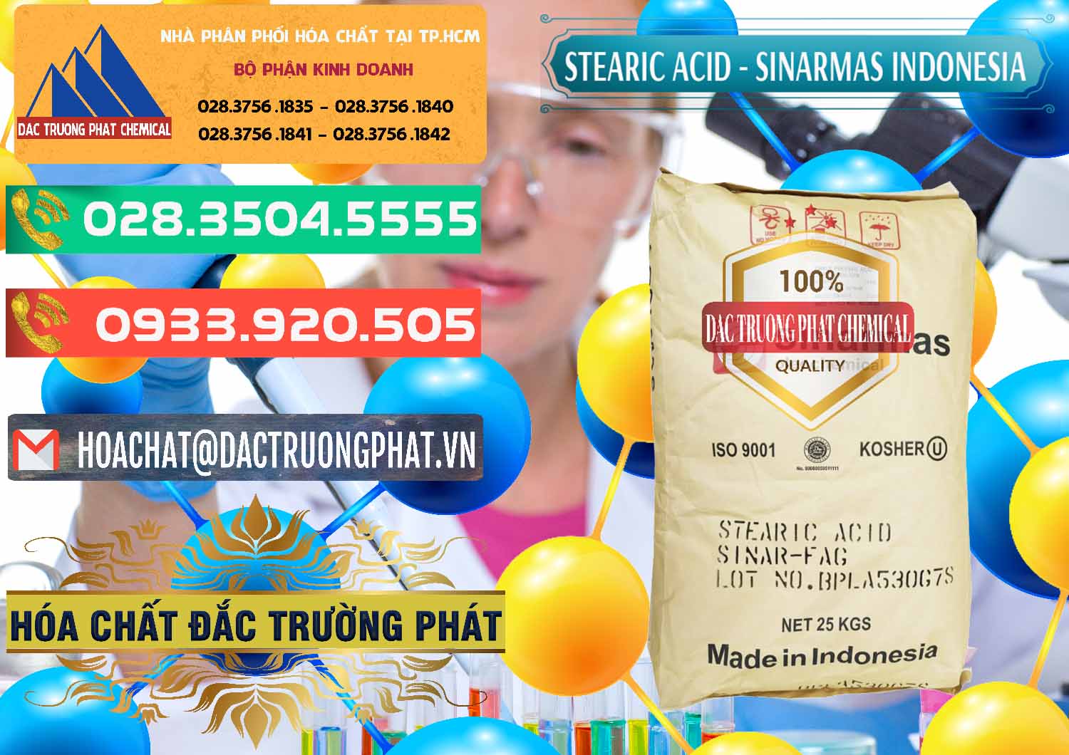 Đơn vị bán _ phân phối Axit Stearic - Stearic Acid Sinarmas Indonesia - 0389 - Nhà nhập khẩu & phân phối hóa chất tại TP.HCM - congtyhoachat.com.vn