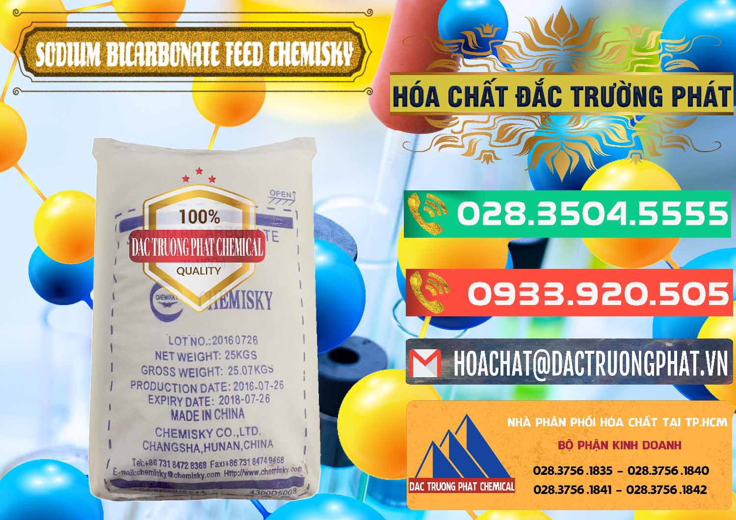 Công ty chuyên bán & phân phối Sodium Bicarbonate – Bicar NaHCO3 Feed Grade Chemisky Trung Quốc China - 0264 - Chuyên cung cấp & phân phối hóa chất tại TP.HCM - congtyhoachat.com.vn