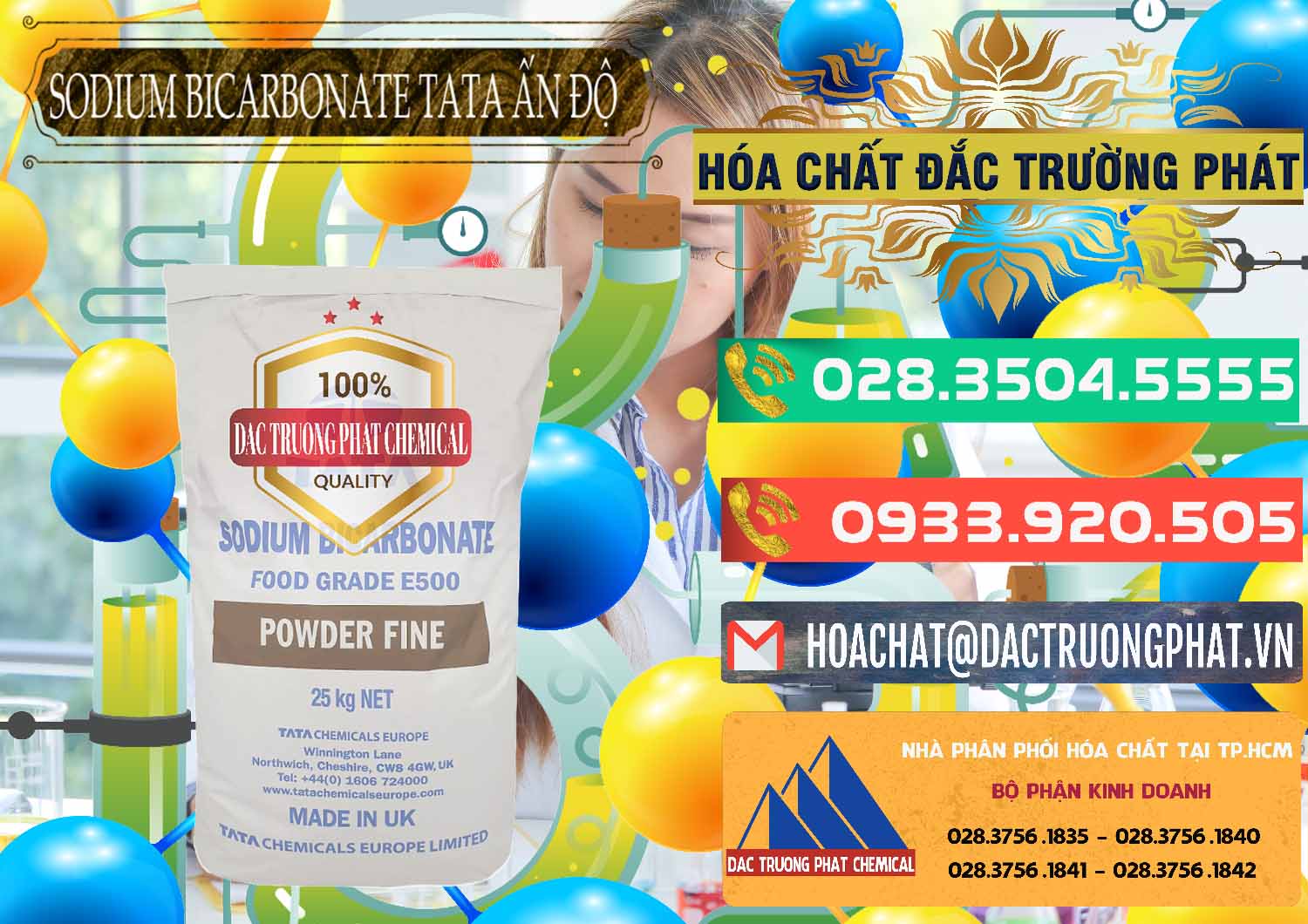 Công ty chuyên cung ứng - bán Sodium Bicarbonate – Bicar NaHCO3 E500 Thực Phẩm Food Grade Tata Ấn Độ India - 0261 - Nhà nhập khẩu ( cung cấp ) hóa chất tại TP.HCM - congtyhoachat.com.vn