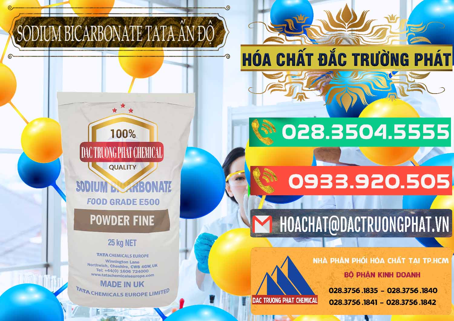 Nhà cung ứng _ bán Sodium Bicarbonate – Bicar NaHCO3 E500 Thực Phẩm Food Grade Tata Ấn Độ India - 0261 - Cty phân phối và kinh doanh hóa chất tại TP.HCM - congtyhoachat.com.vn