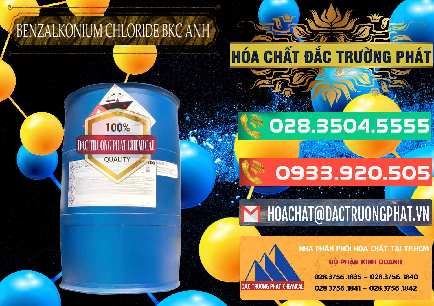 Công ty chuyên bán & phân phối BKC - Benzalkonium Chloride 80% Anh Quốc Uk Kingdoms - 0457 - Nơi cung cấp và bán hóa chất tại TP.HCM - congtyhoachat.com.vn