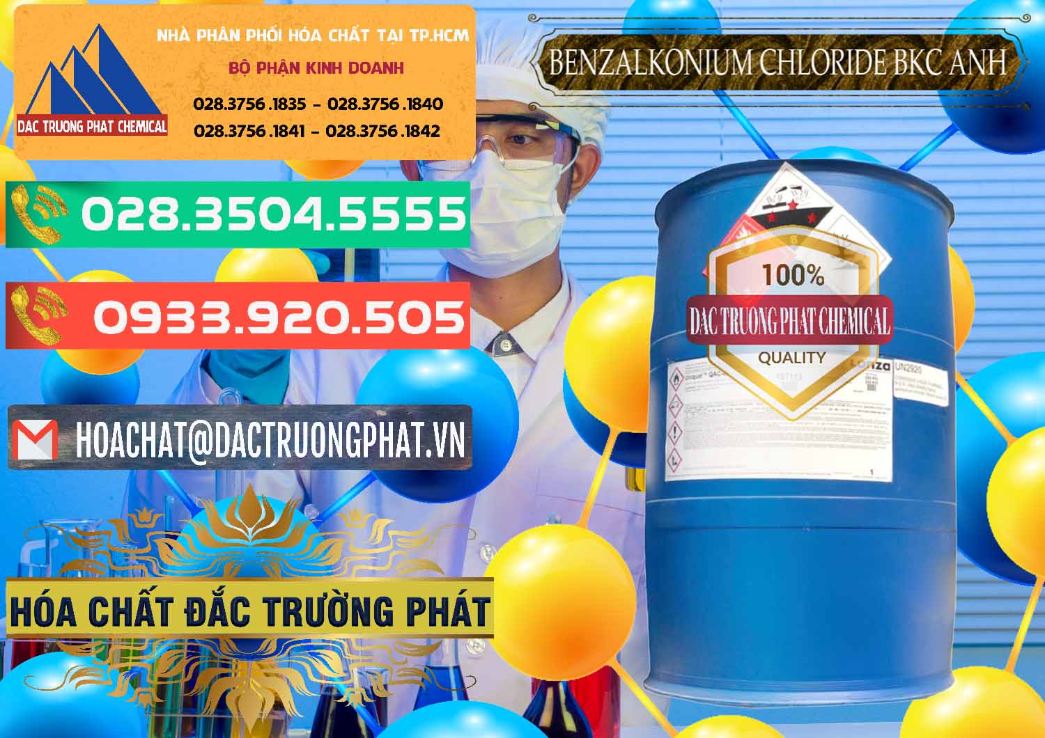 Nơi chuyên phân phối _ bán BKC - Benzalkonium Chloride 80% Anh Quốc Uk Kingdoms - 0457 - Cty chuyên nhập khẩu và cung cấp hóa chất tại TP.HCM - congtyhoachat.com.vn
