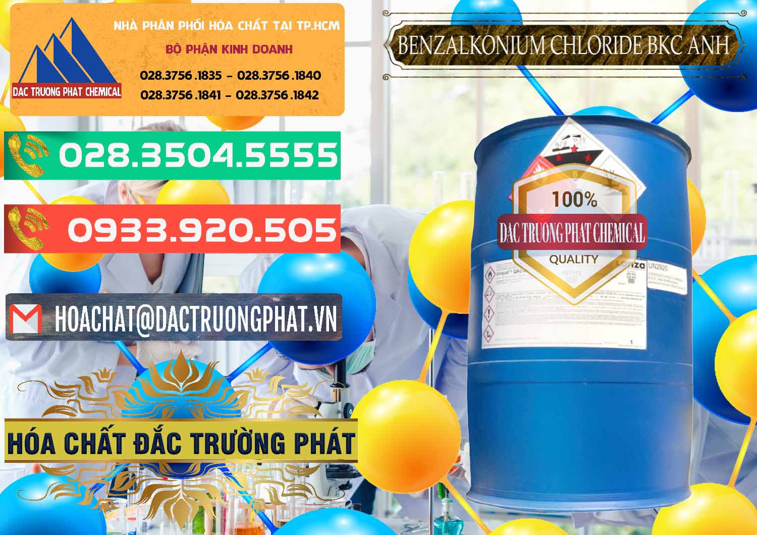 Cty bán & cung cấp BKC - Benzalkonium Chloride 80% Anh Quốc Uk Kingdoms - 0457 - Cung cấp & nhập khẩu hóa chất tại TP.HCM - congtyhoachat.com.vn