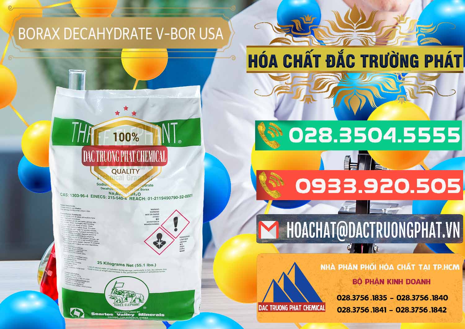 Nơi cung ứng & bán Borax Decahydrate NA2B4O7.10H2O Mỹ V-Bor Usa - 0032 - Chuyên cung cấp - bán hóa chất tại TP.HCM - congtyhoachat.com.vn