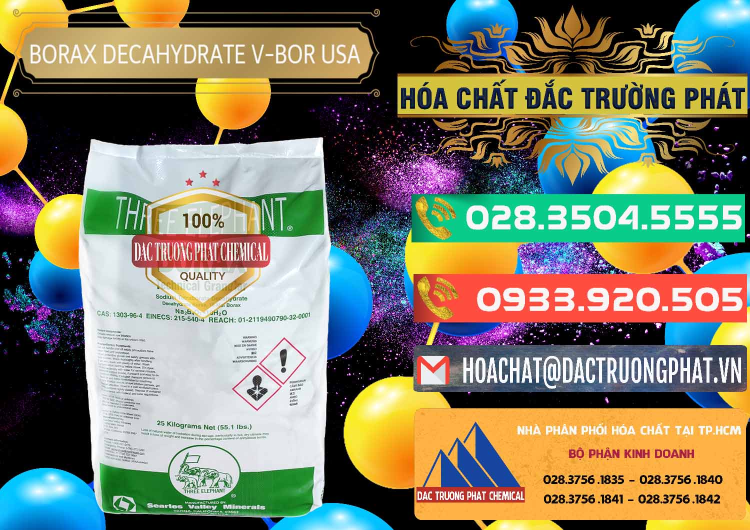 Đơn vị cung cấp ( bán ) Borax Decahydrate NA2B4O7.10H2O Mỹ V-Bor Usa - 0032 - Nhà cung cấp _ bán hóa chất tại TP.HCM - congtyhoachat.com.vn