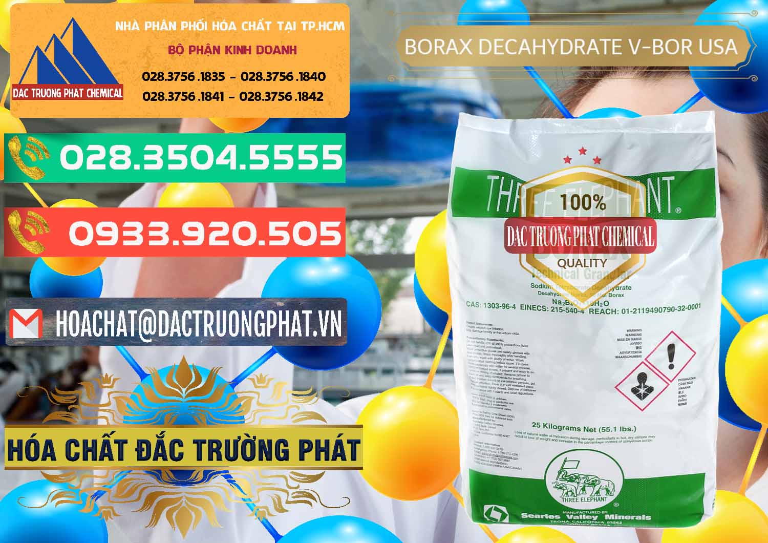 Đơn vị chuyên cung cấp - bán Borax Decahydrate NA2B4O7.10H2O Mỹ V-Bor Usa - 0032 - Chuyên nhập khẩu ( cung cấp ) hóa chất tại TP.HCM - congtyhoachat.com.vn