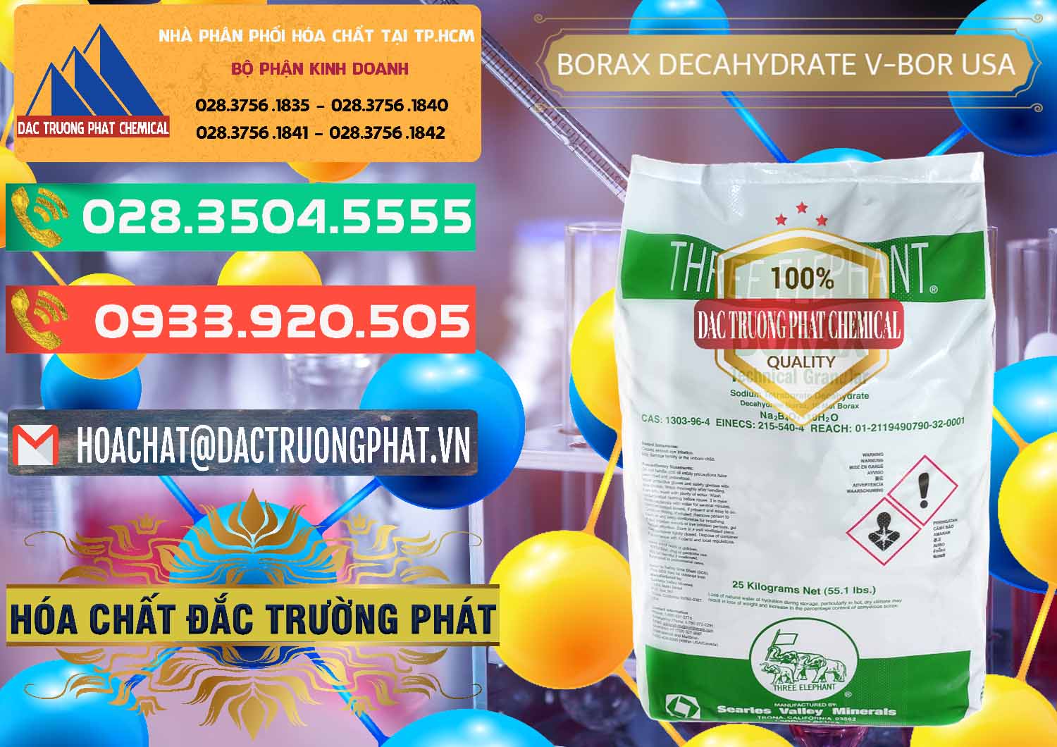 Nơi phân phối ( bán ) Borax Decahydrate NA2B4O7.10H2O Mỹ V-Bor Usa - 0032 - Công ty bán ( cung cấp ) hóa chất tại TP.HCM - congtyhoachat.com.vn