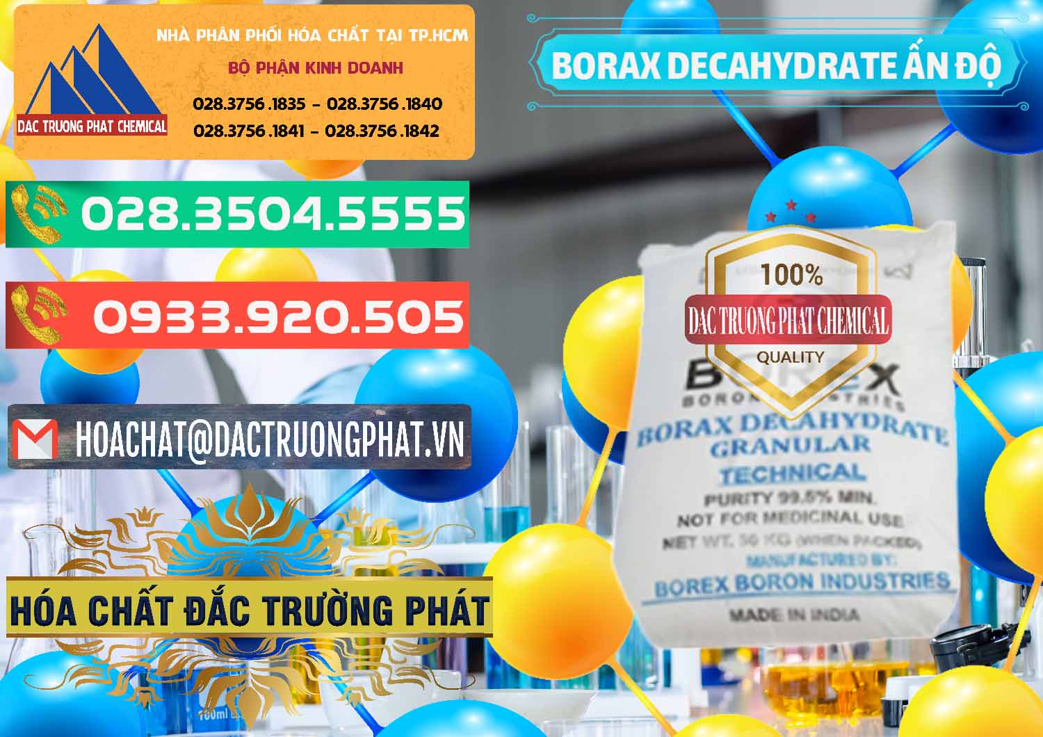 Đơn vị chuyên bán ( phân phối ) Borax Decahydrate Ấn Độ India - 0449 - Nơi chuyên bán & cung cấp hóa chất tại TP.HCM - congtyhoachat.com.vn