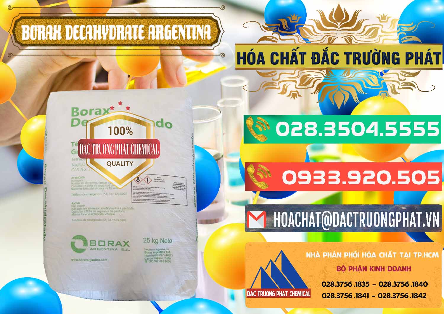 Nơi chuyên bán ( phân phối ) Borax Decahydrate Argentina - 0446 - Nơi bán - cung cấp hóa chất tại TP.HCM - congtyhoachat.com.vn