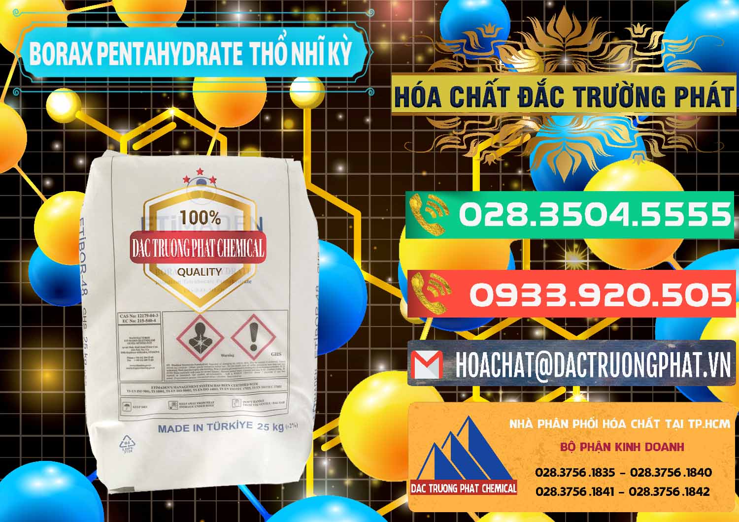 Cty chuyên bán - cung ứng Borax Pentahydrate Thổ Nhĩ Kỳ Turkey - 0431 - Đơn vị chuyên nhập khẩu và phân phối hóa chất tại TP.HCM - congtyhoachat.com.vn