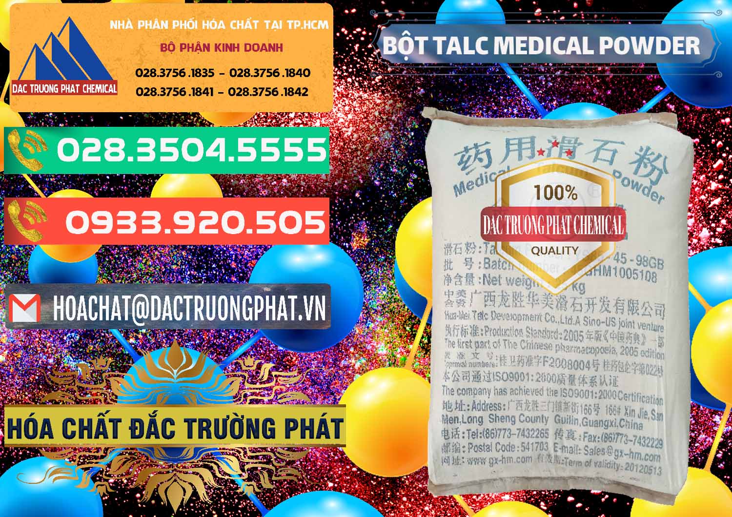 Công ty bán ( phân phối ) Bột Talc Medical Powder Trung Quốc China - 0036 - Nhập khẩu ( cung cấp ) hóa chất tại TP.HCM - congtyhoachat.com.vn