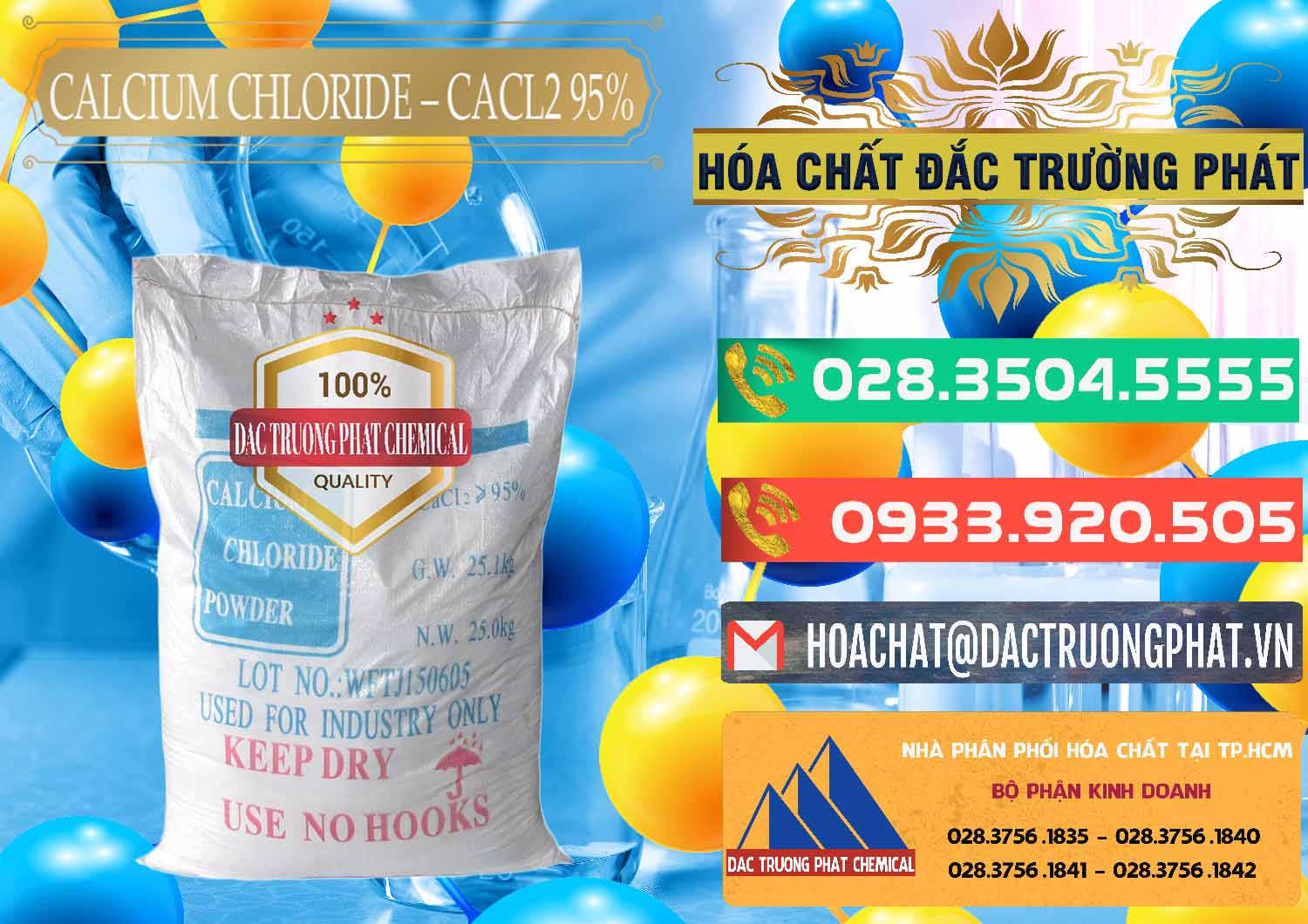 Nhập khẩu _ bán CaCl2 – Canxi Clorua 95% Trung Quốc China - 0039 - Đơn vị bán _ phân phối hóa chất tại TP.HCM - congtyhoachat.com.vn